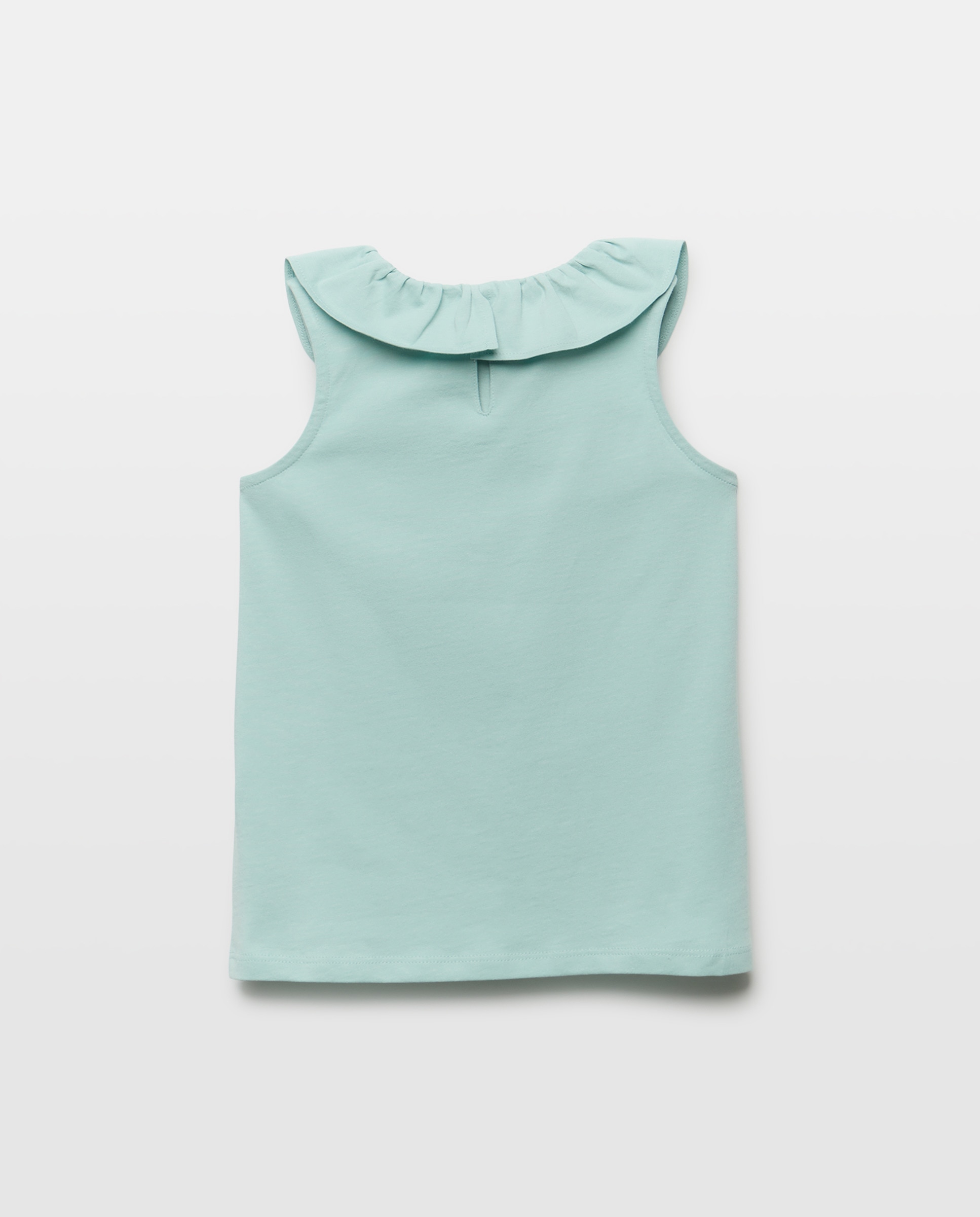 Camiseta niña con cuello de crochét Jabón-2