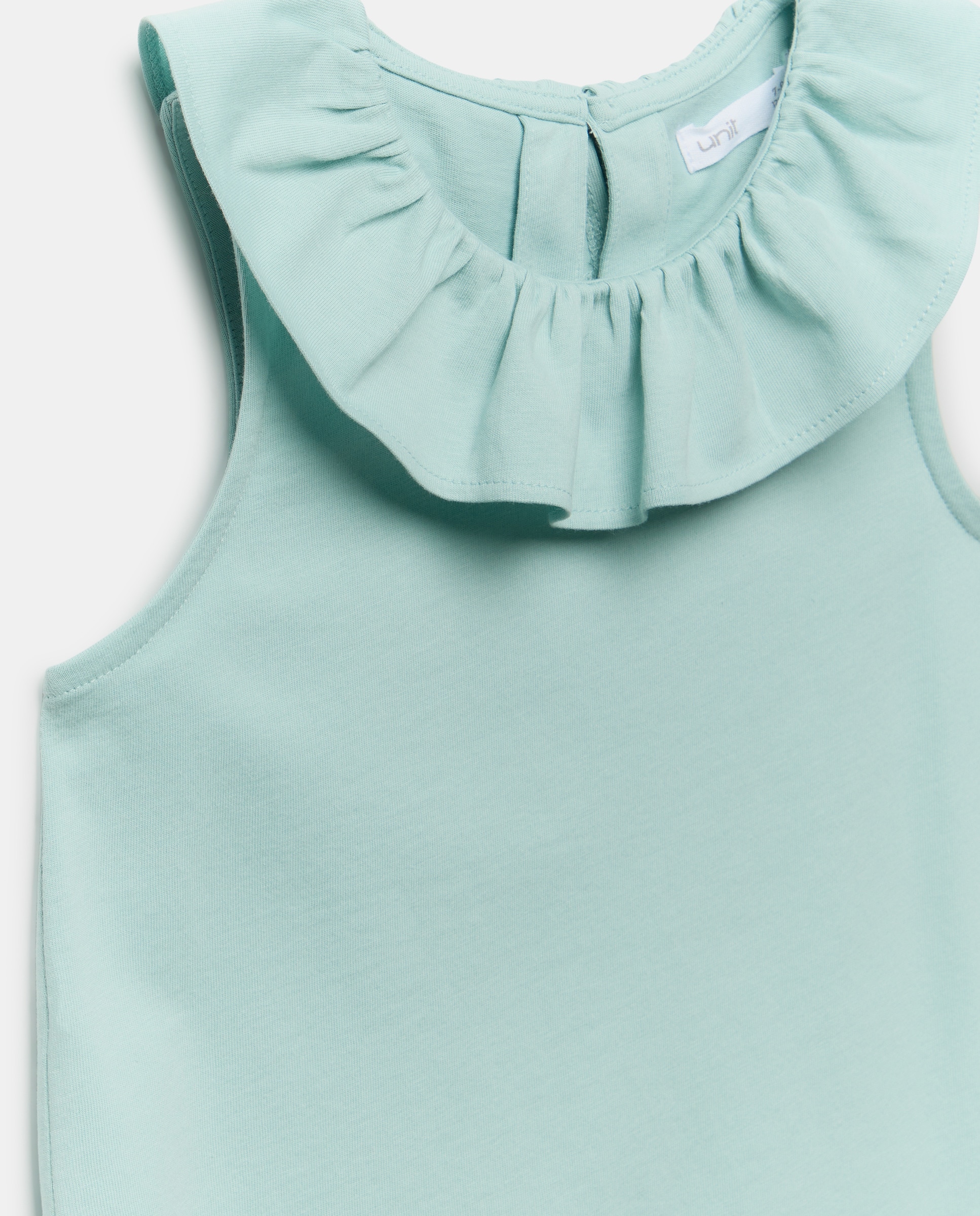 Camiseta niña con cuello de crochét Jabón-3
