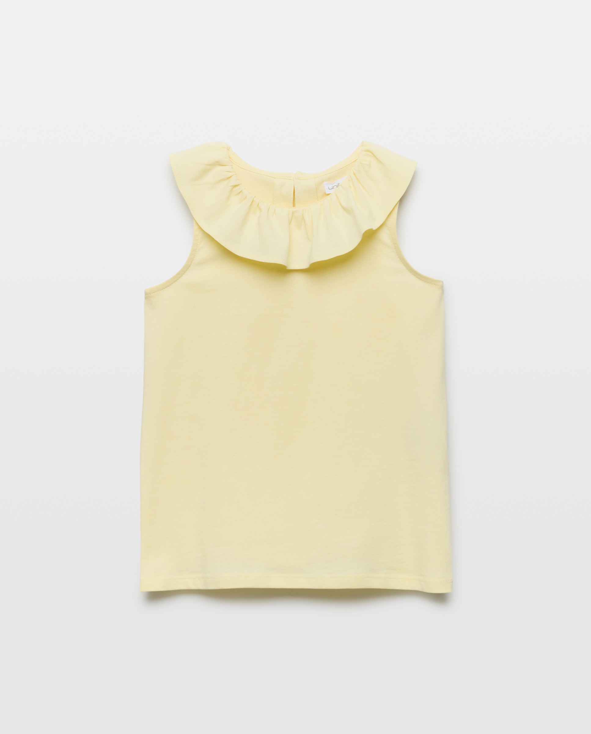 Imagen 0 de Camiseta niña con cuello de crochét