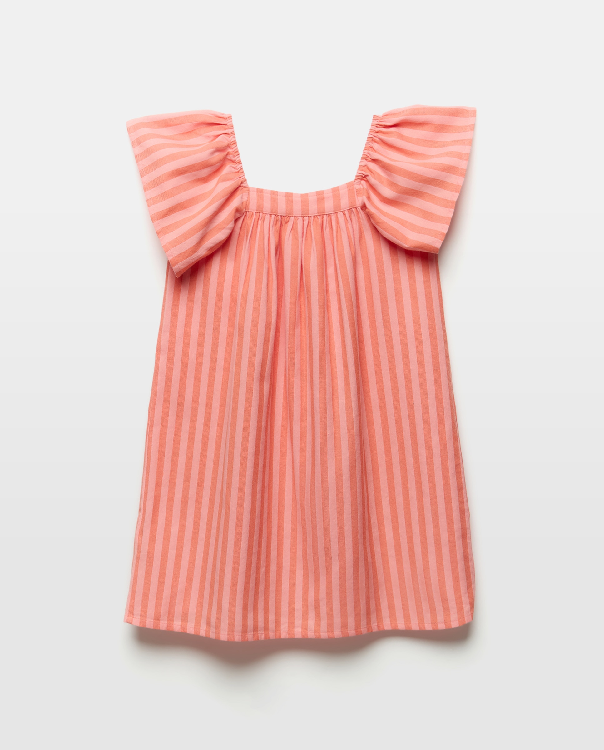 Vestido niña camisero rayas 230 Rosa oscuro-2
