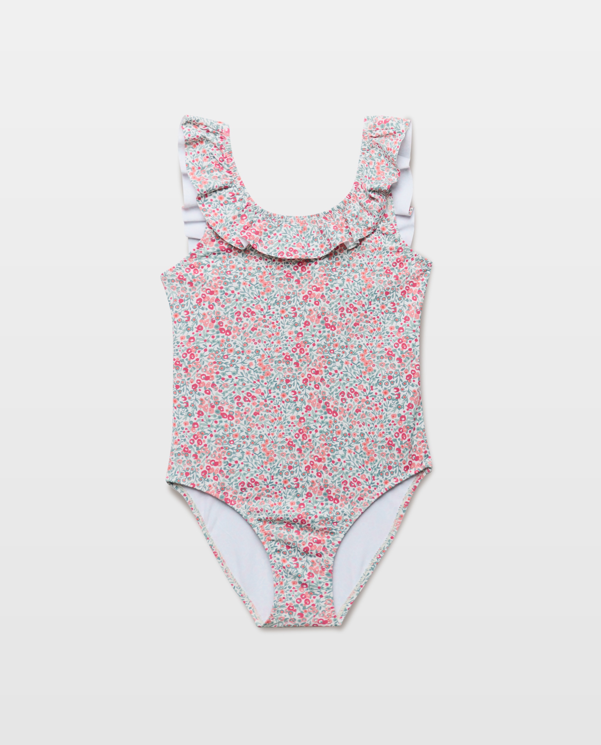 Imagen 0 de Bañador niña volante florecita