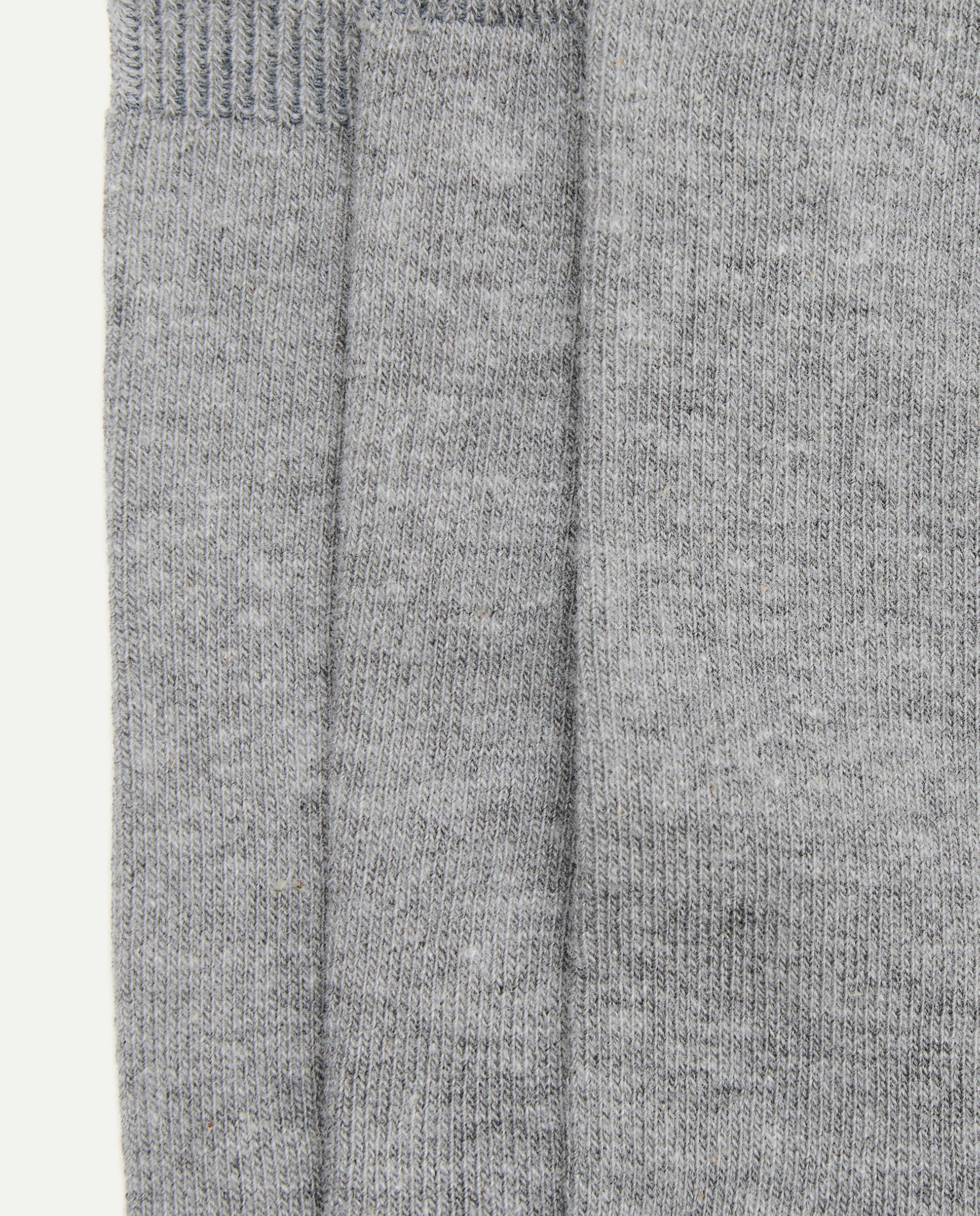 Pack de 3 Pares de Meias Lisas 820 Cinzento Médio-2