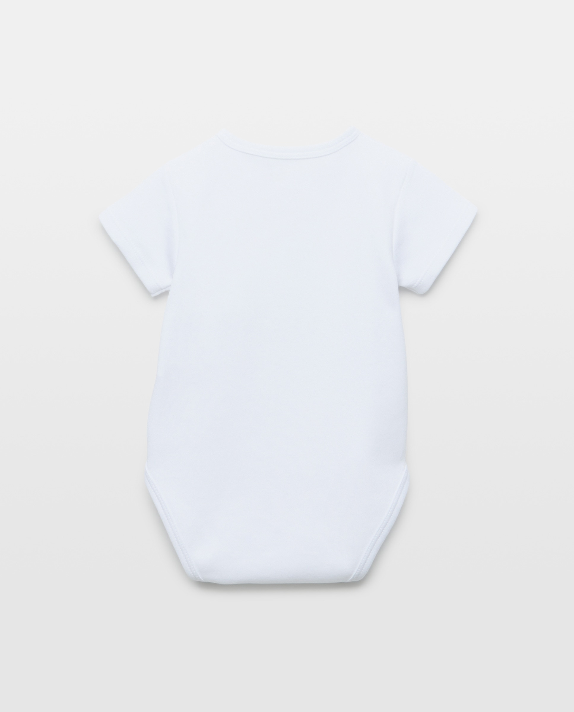 Pack de 2 Bodies de Natal de Bebé com Manga Curta Cotton Juice Branco-2