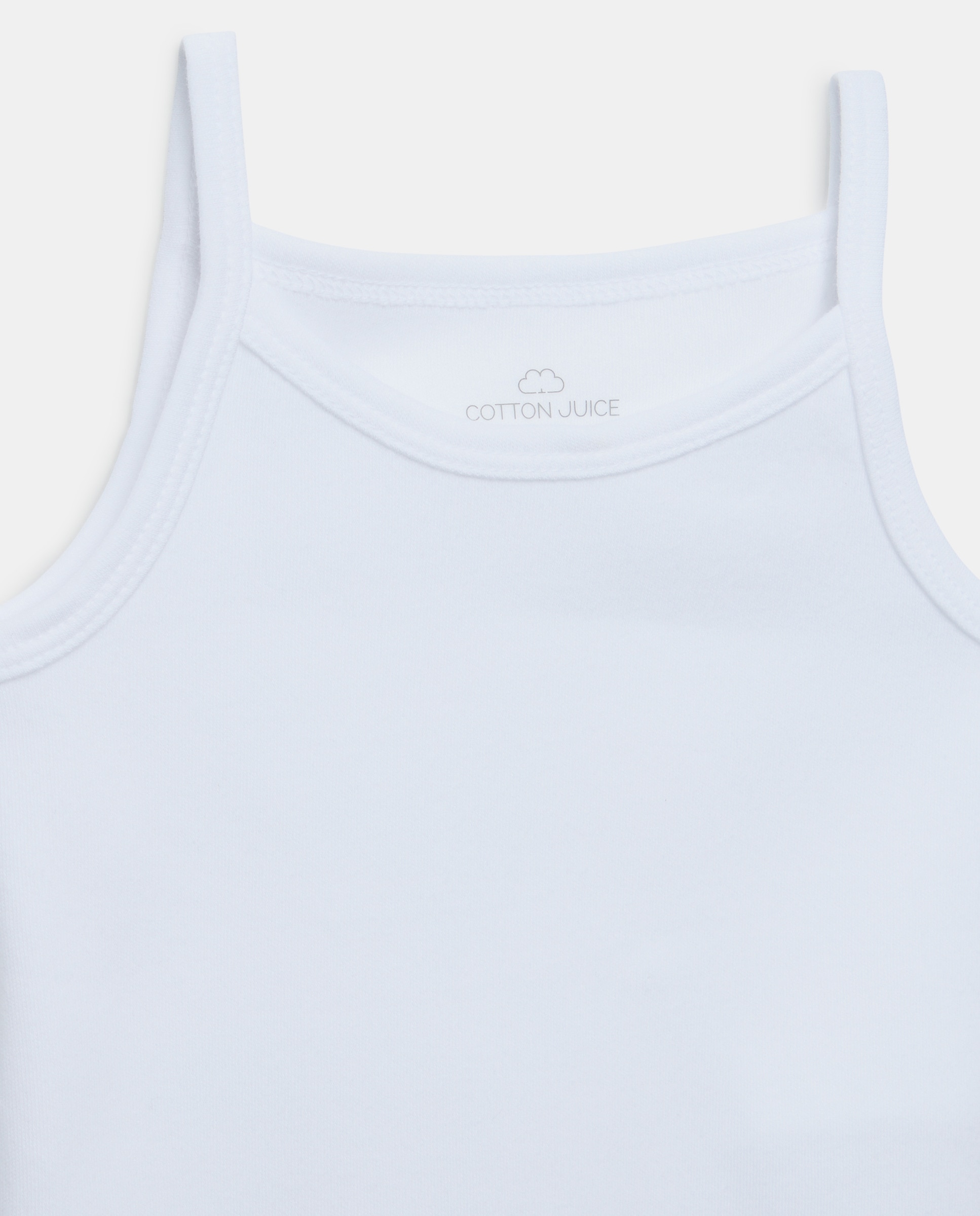 Pack de 2 Bodies de Alças de Bebé Branco-3