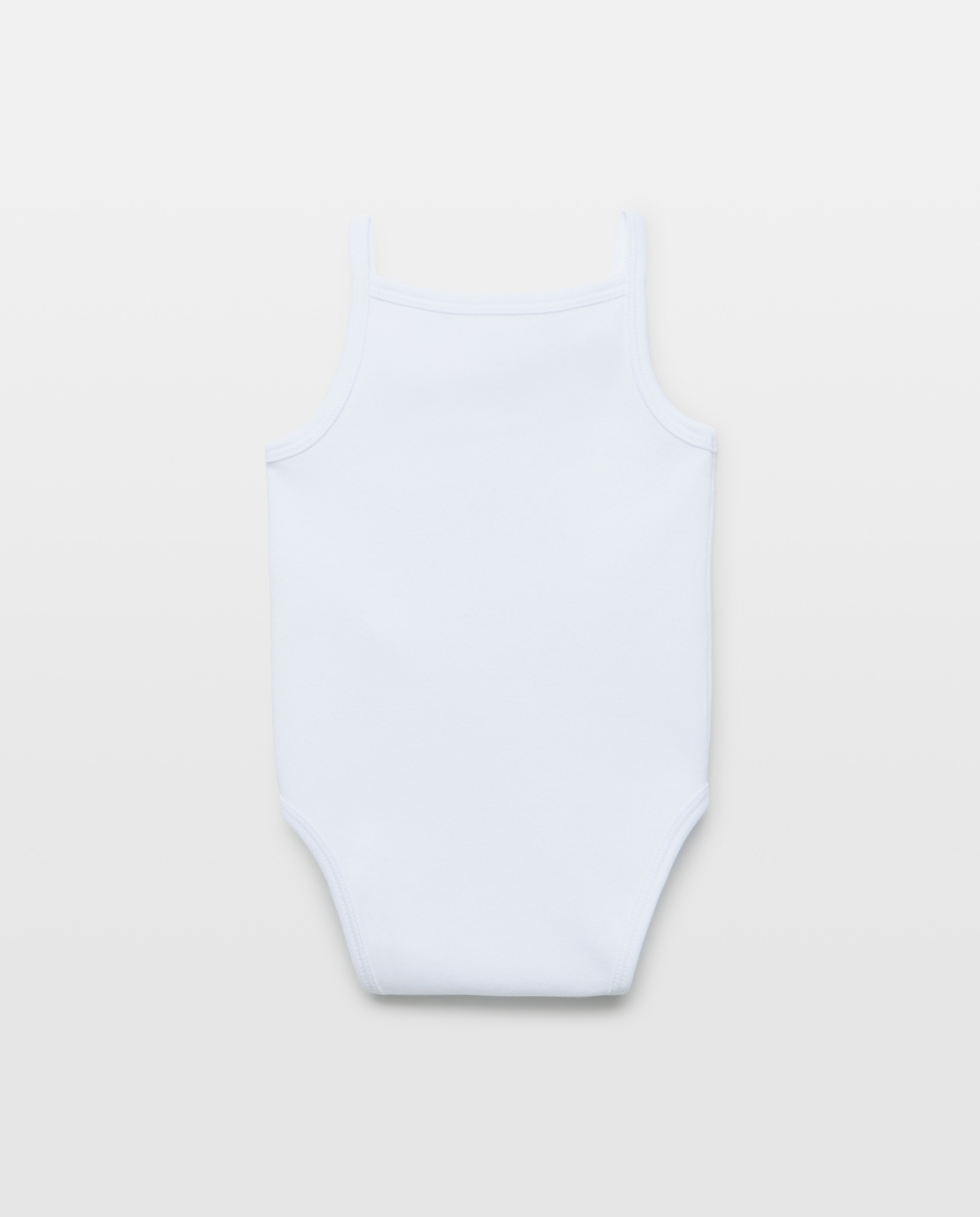 Pack de 2 Bodies de Alças de Bebé Branco-2