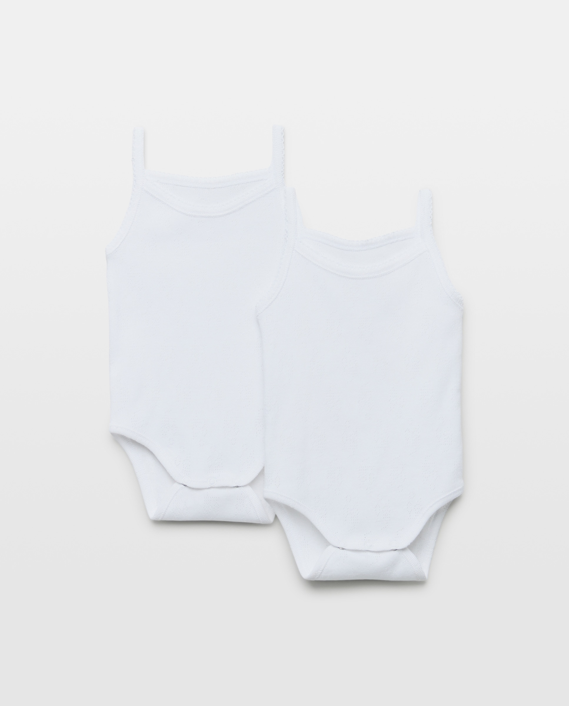 Imagem 0 de Pack de 2 Bodies Rendilhados de Bebé com Alças