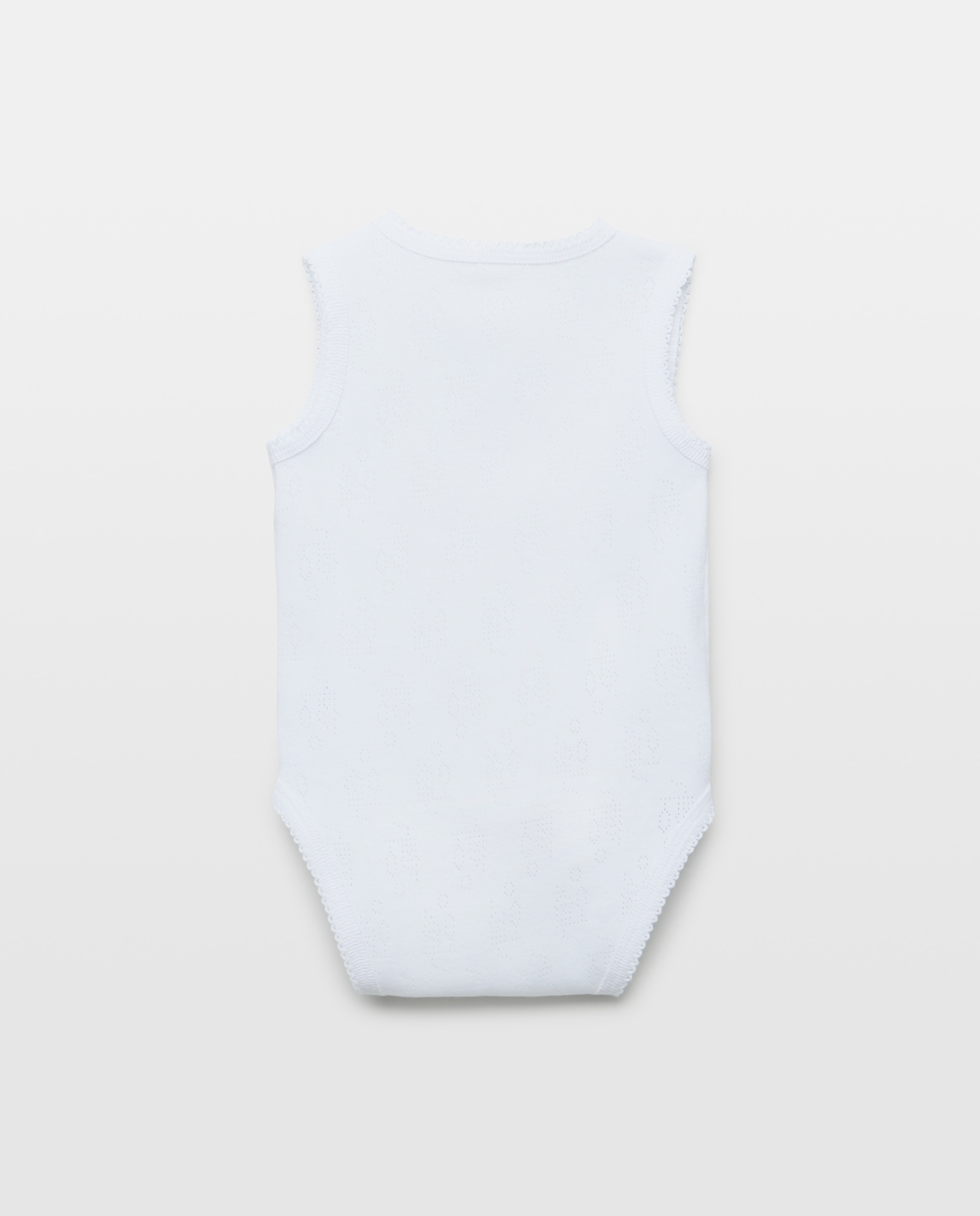 Pack de 2 Bodies de Natal de Bebé sem Mangas e com Rendilhados Cotton Juice Branco-2