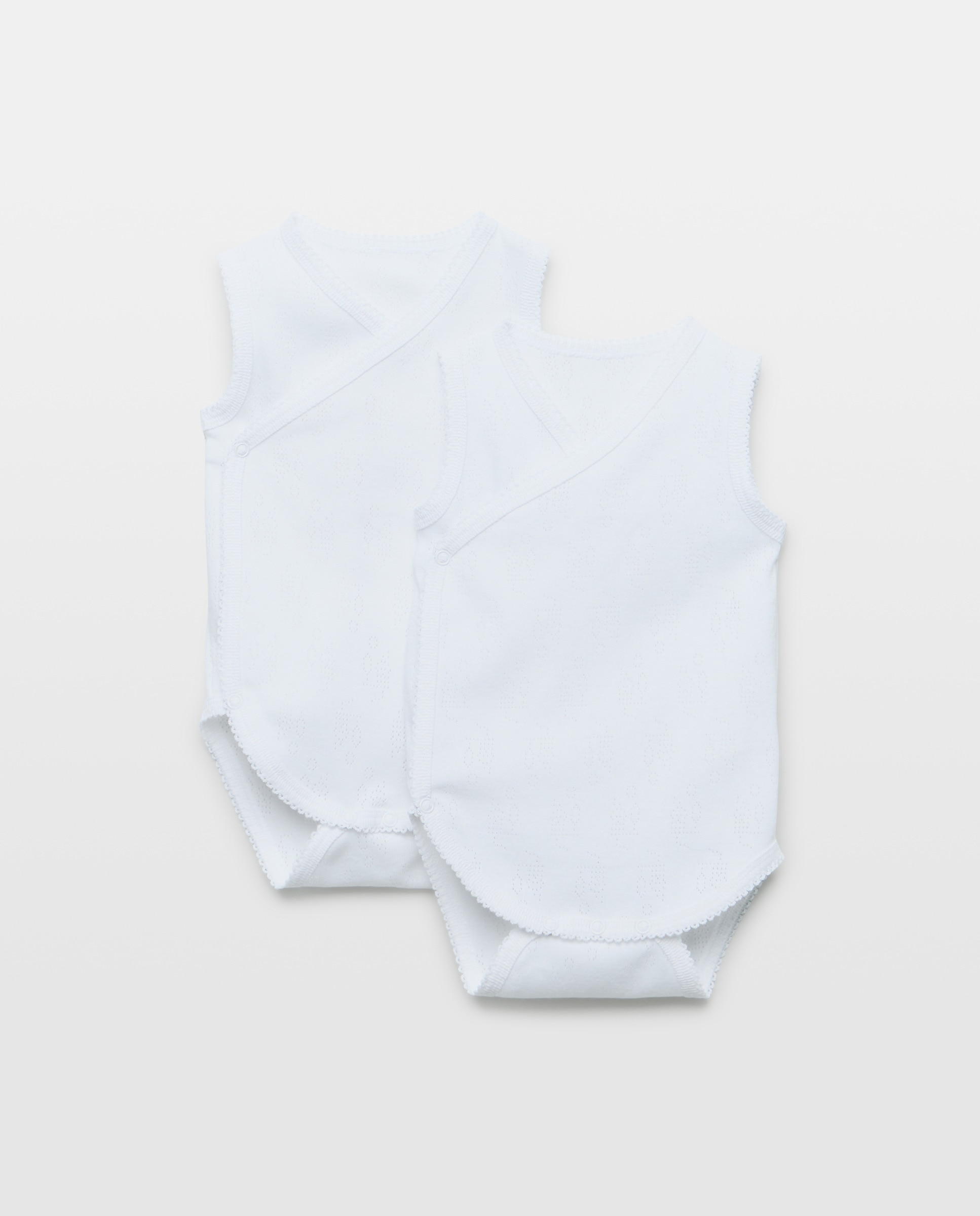 Imagem 0 de Pack de 2 Bodies de Natal de Bebé sem Mangas e com Rendilhados