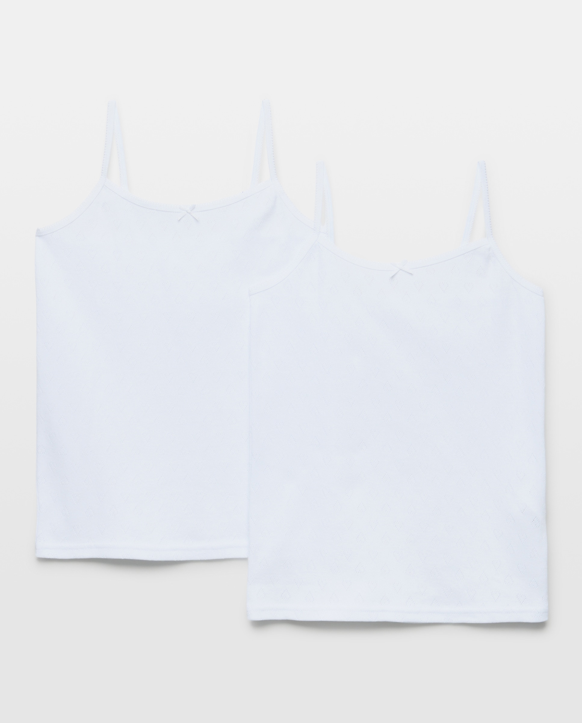 Imagem 0 de Pack de Duas T-shirts de Alças Rendilhadas com Corações