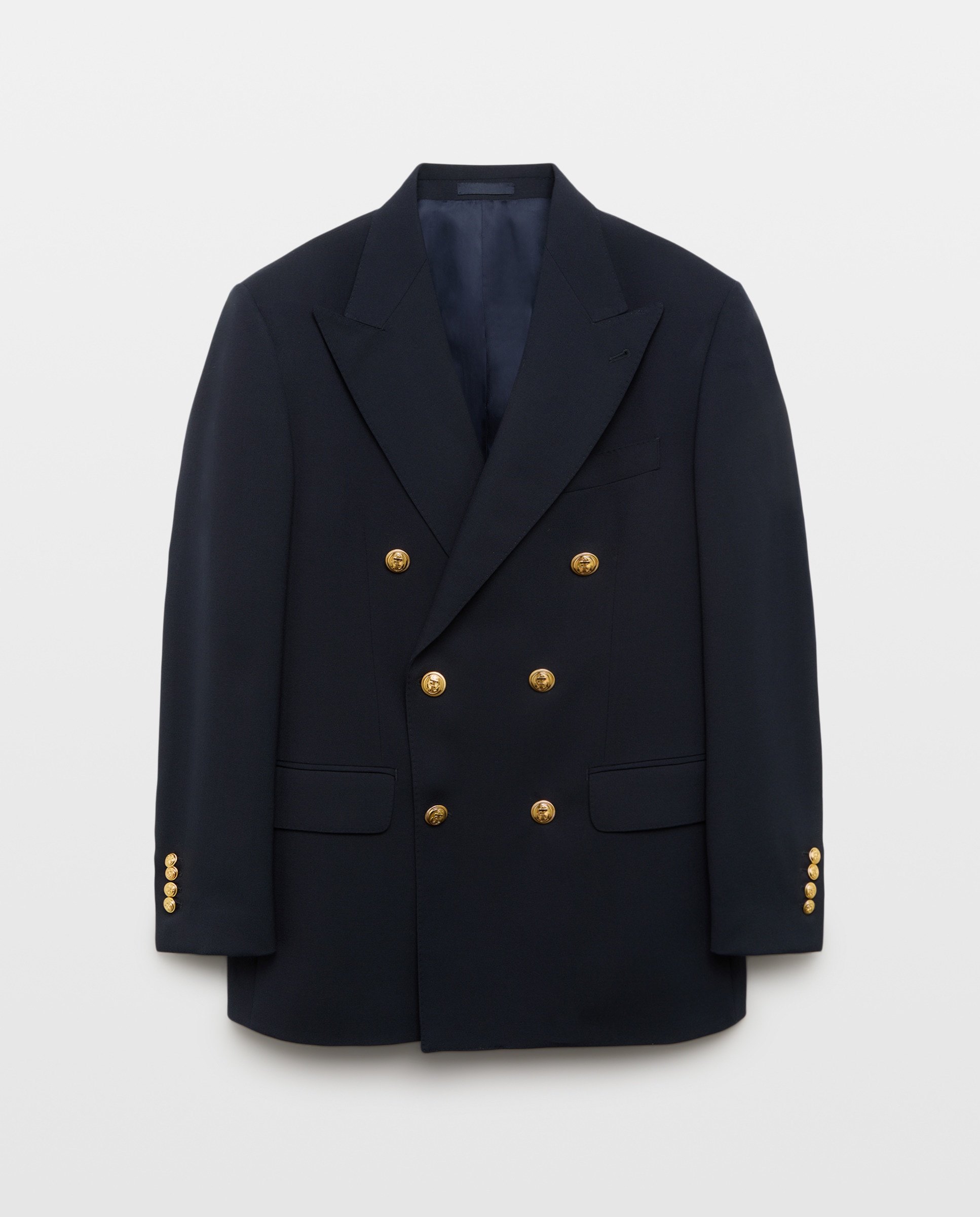 Casaco Cruzado Azul-5