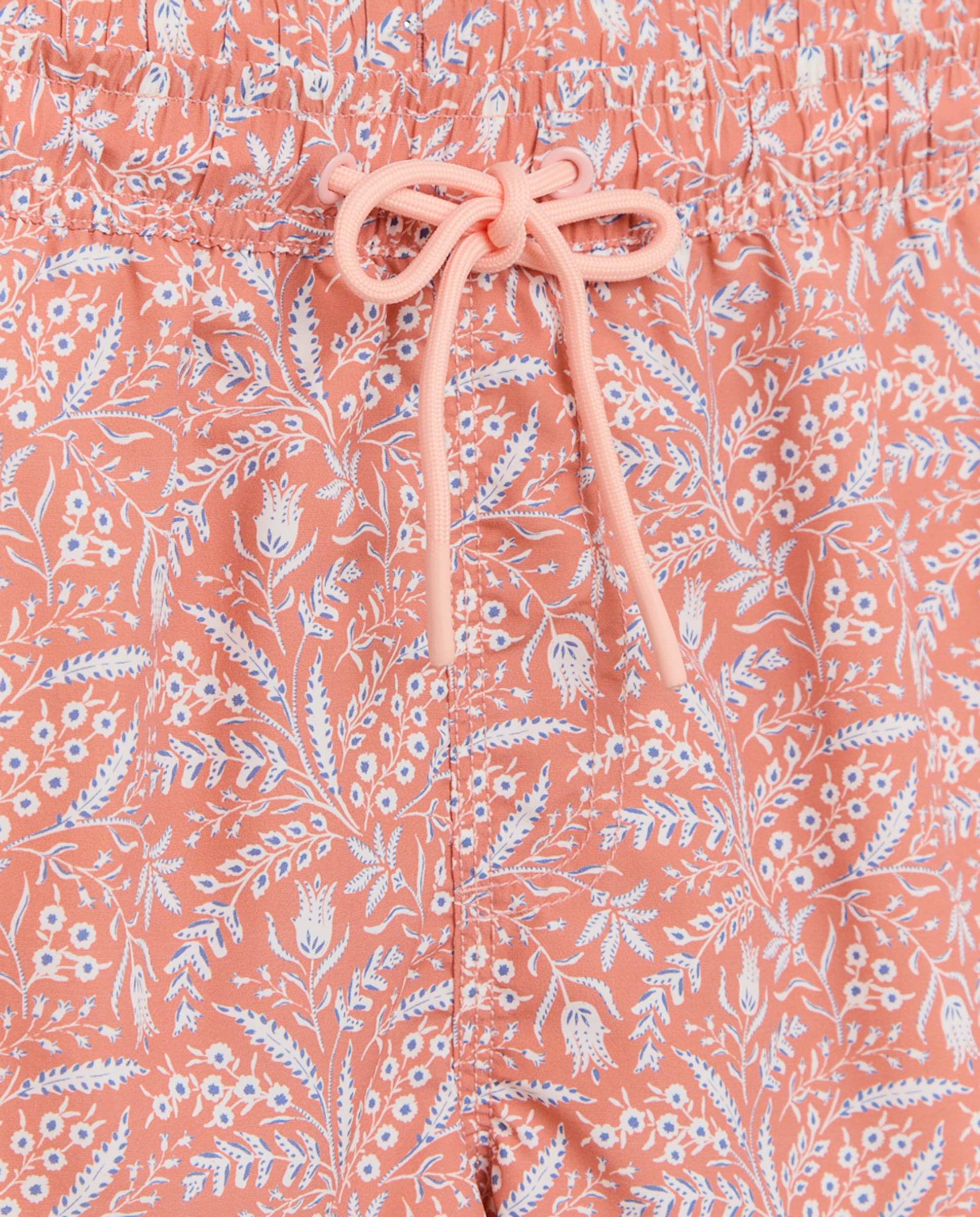 Bañador estampado ramitas Naranja quemado-4