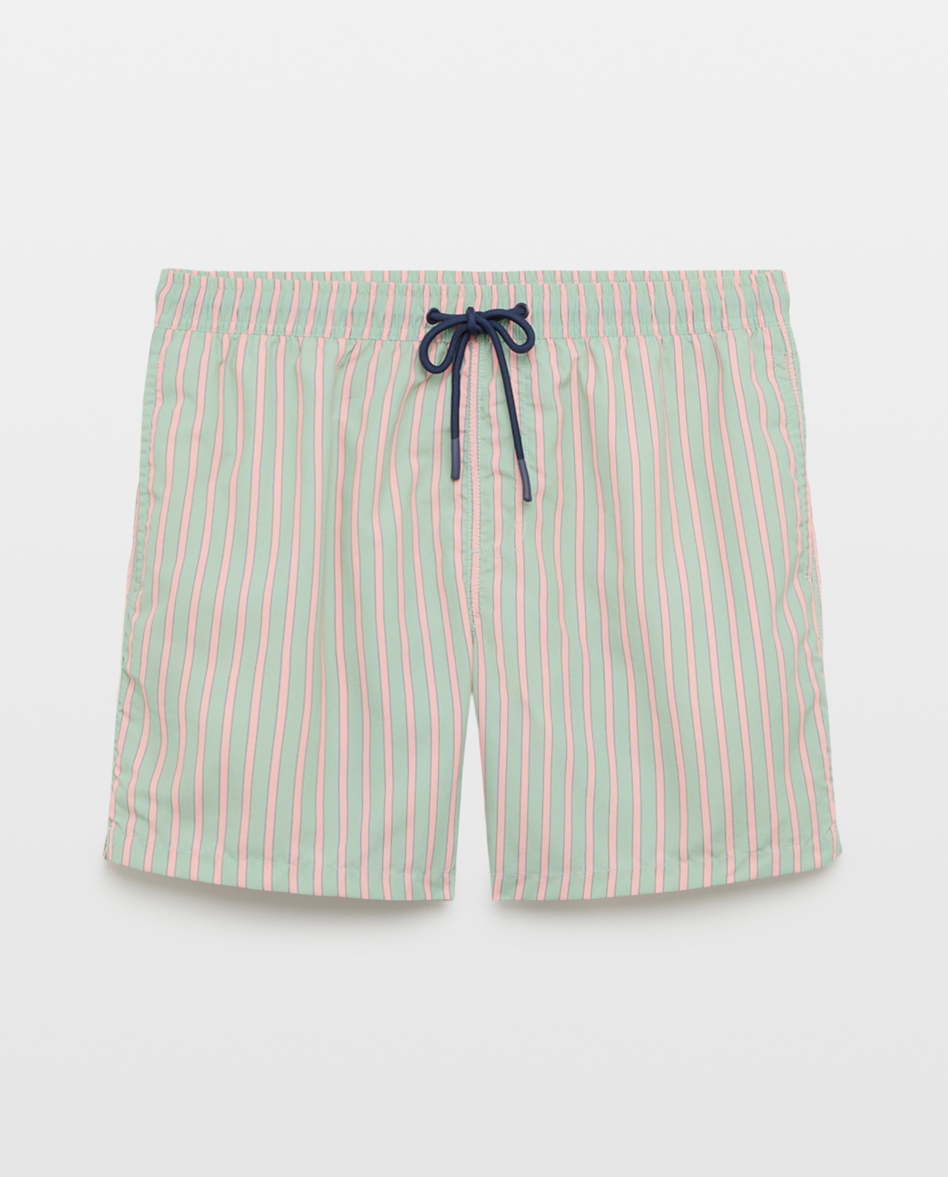 Bañador estampado rayas verde de hombre 500 VERDE-3