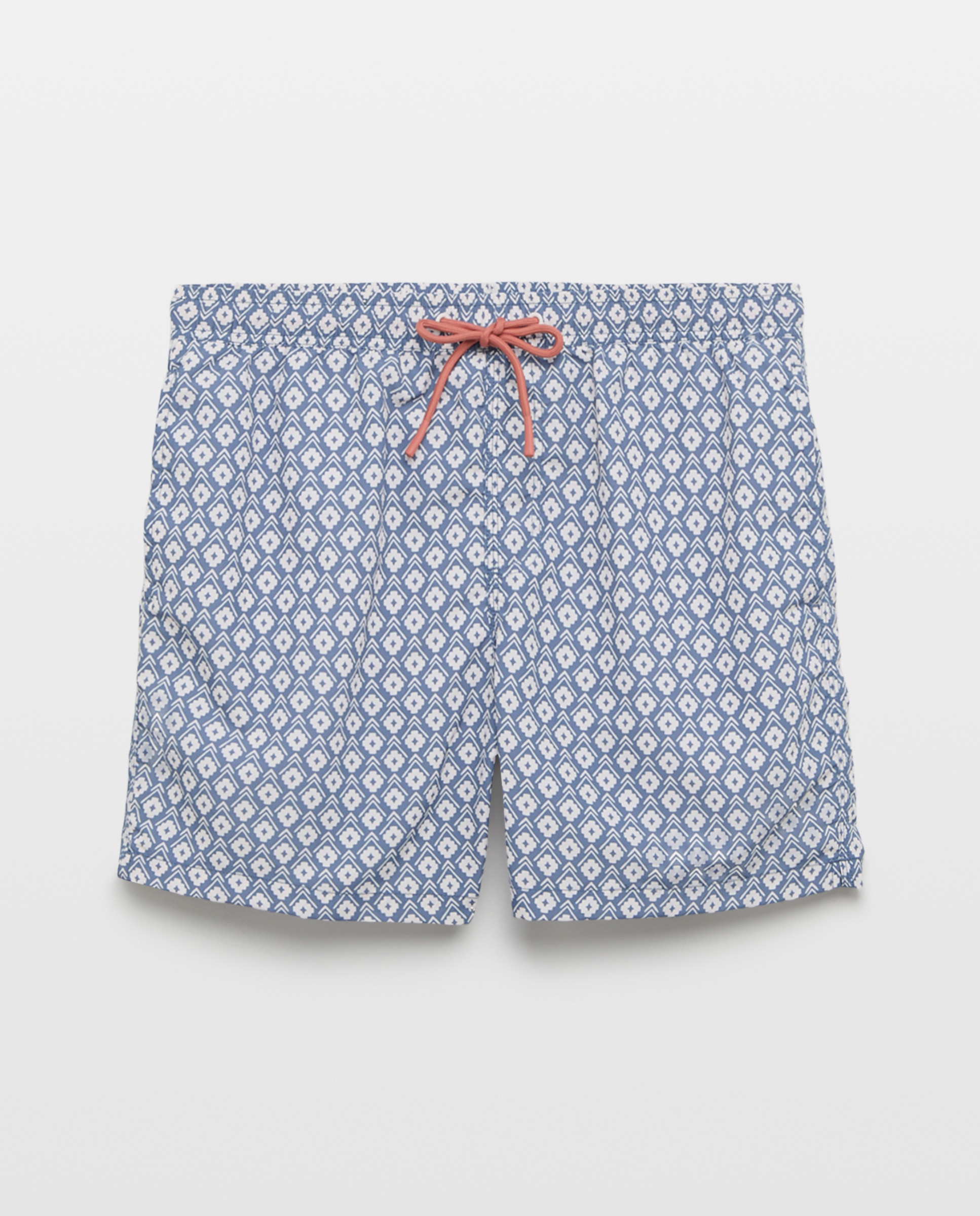 Bañador estampado sello indio de hombre 400 Azul-3