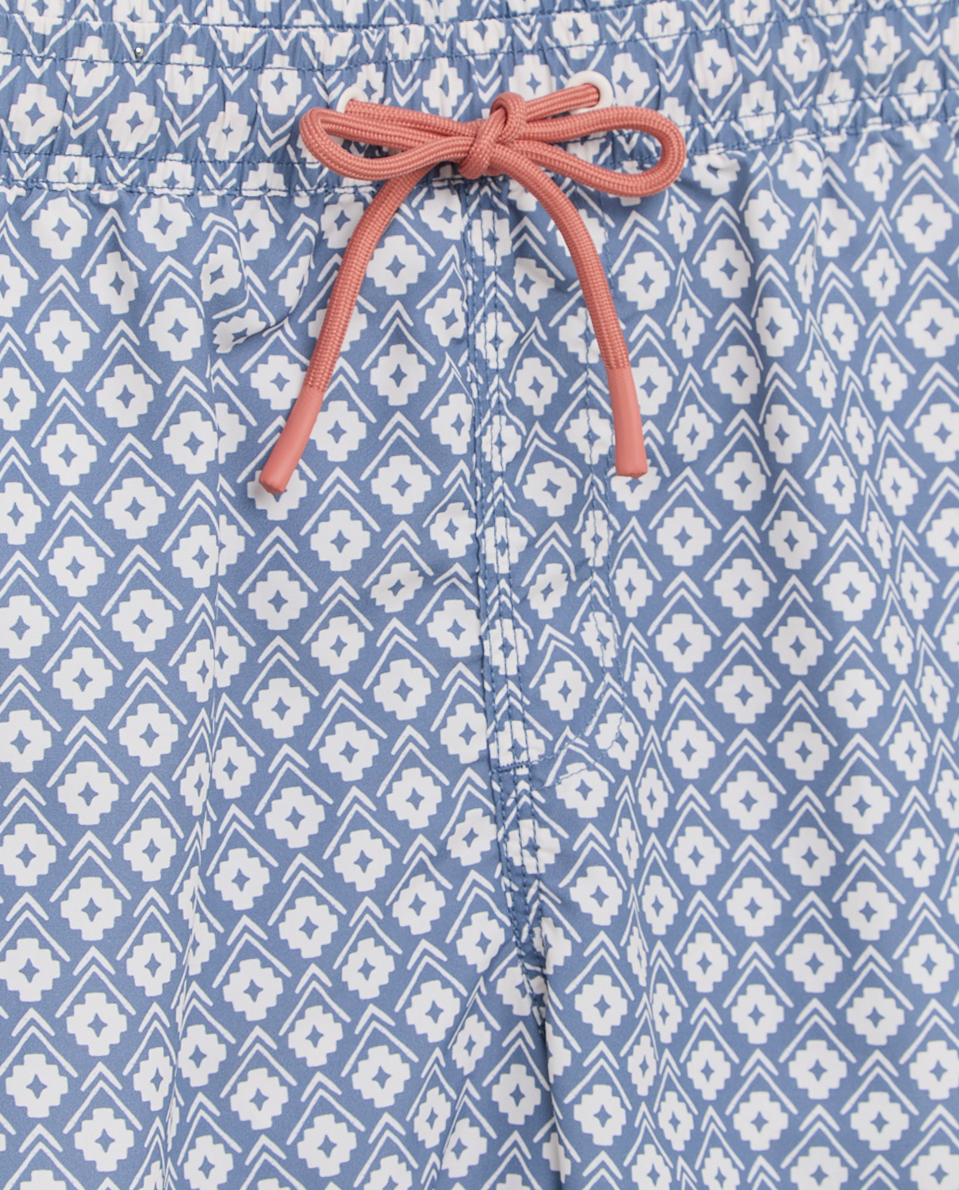 Bañador estampado sello indio de hombre 400 Azul-4