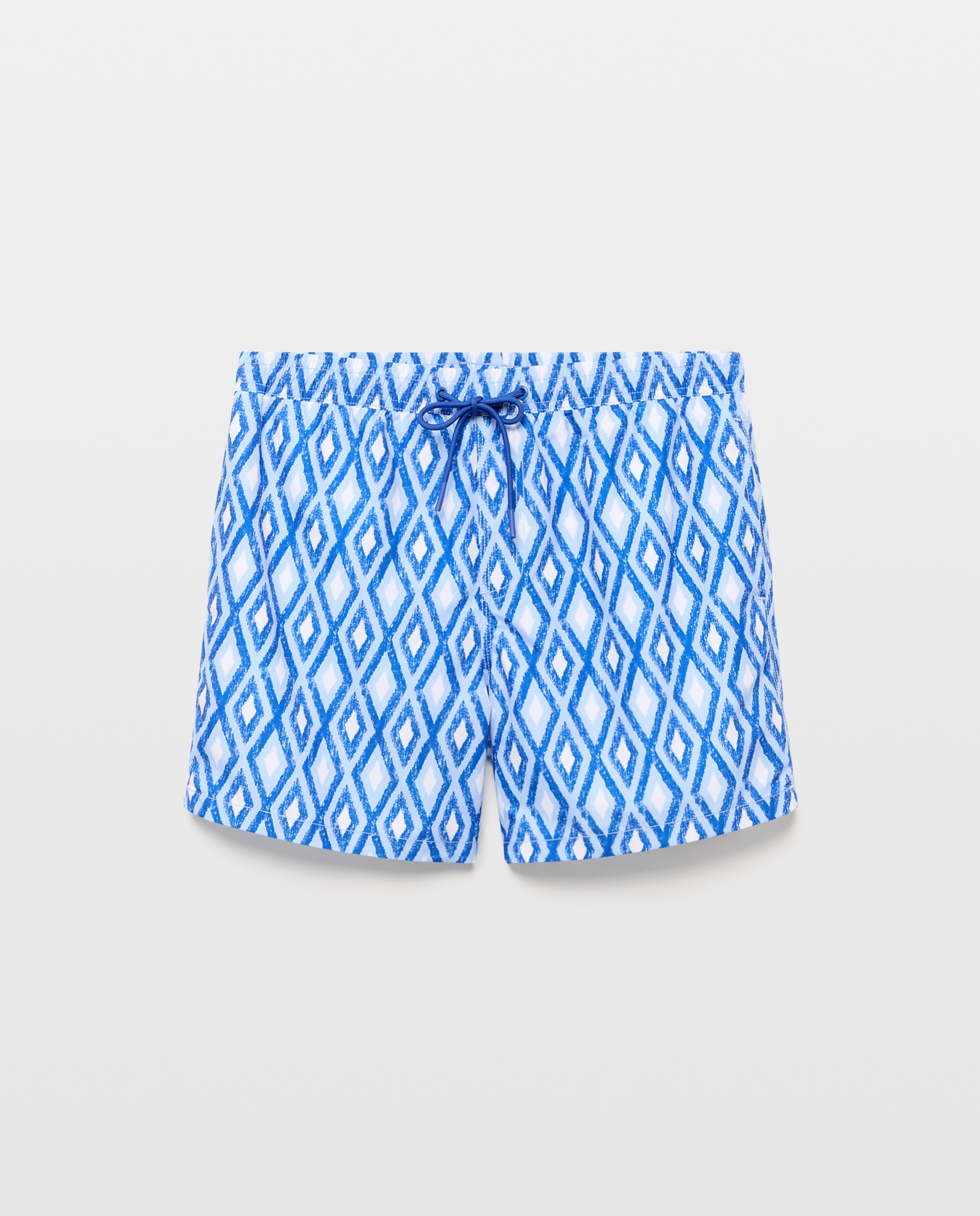 Bañador estampado ikat hombre 440 Azulón-3