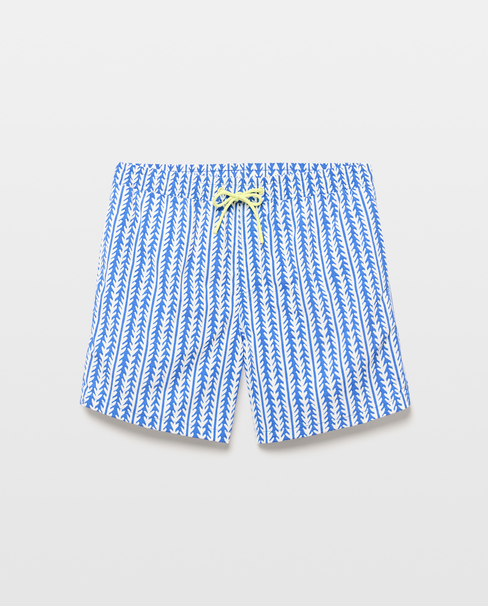 Bañador estampado espigas hombre 440 Azulón-3