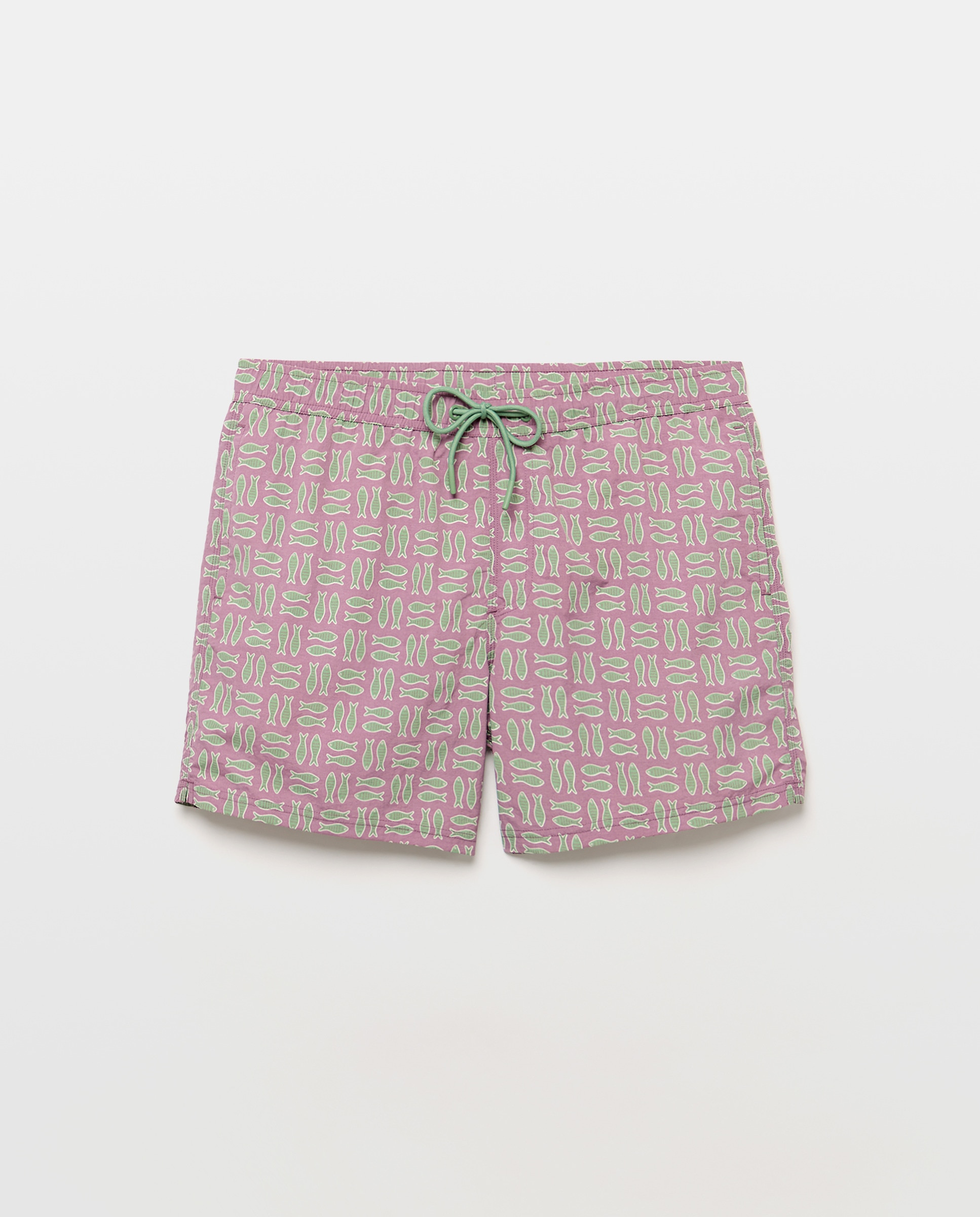 Bañador estampado sardinas hombre 282 Malva-3