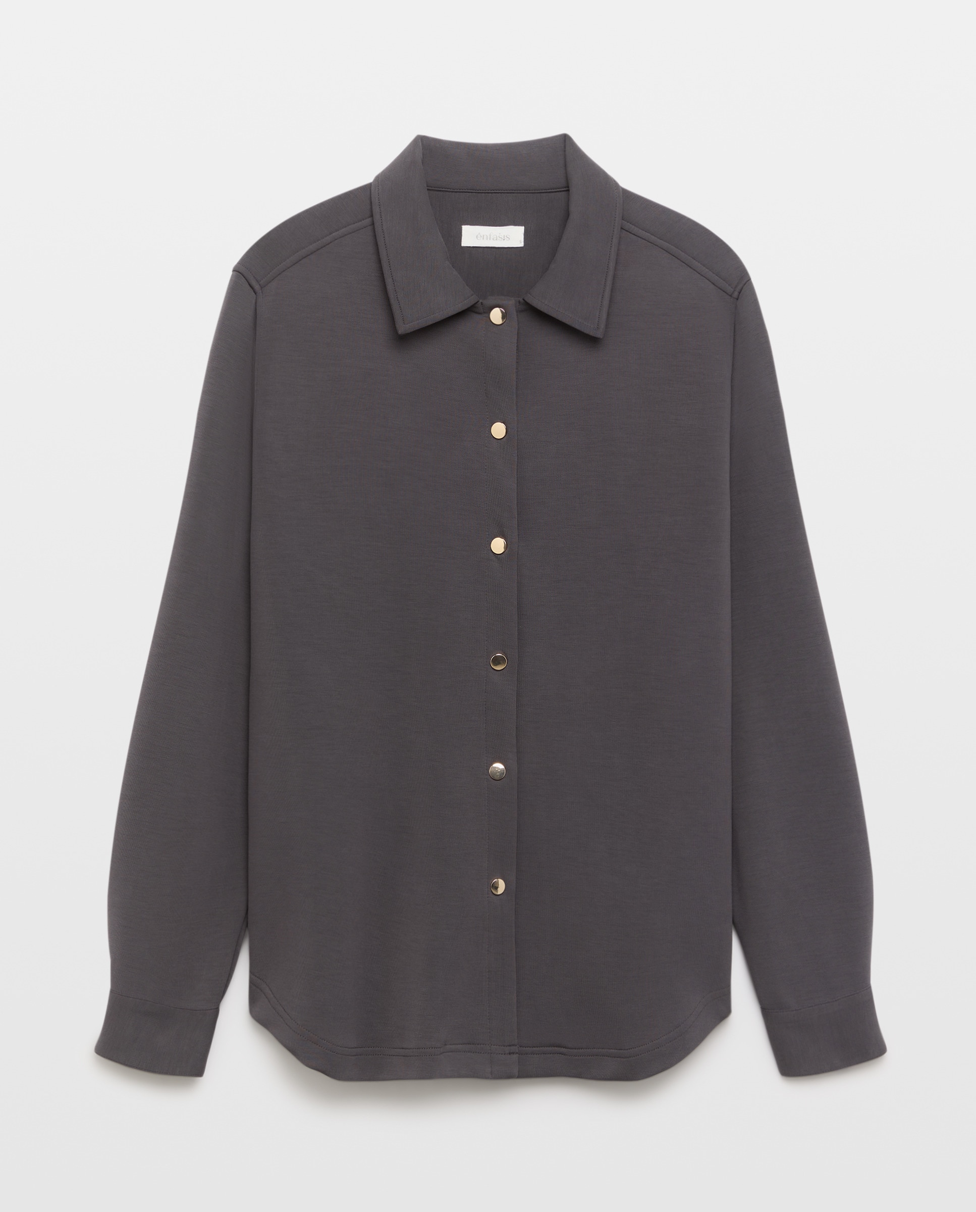 Sobrecamisa com Bolso Preto-4