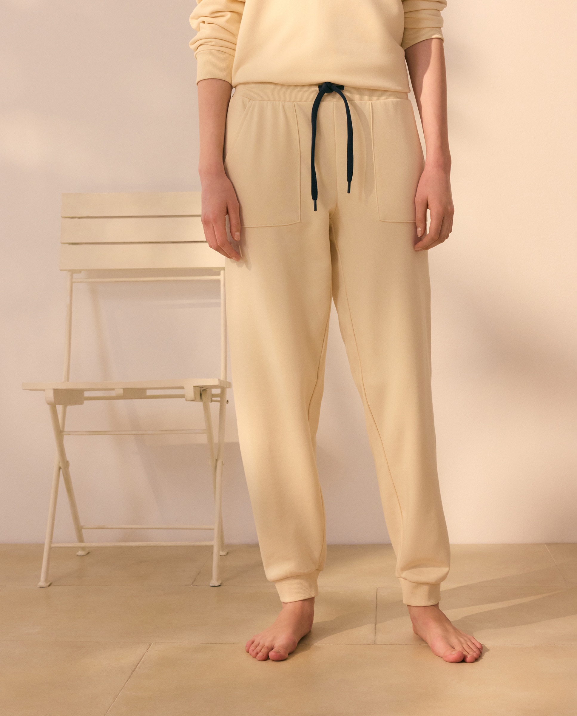 Joggers com Bolsos 120 Cru-2