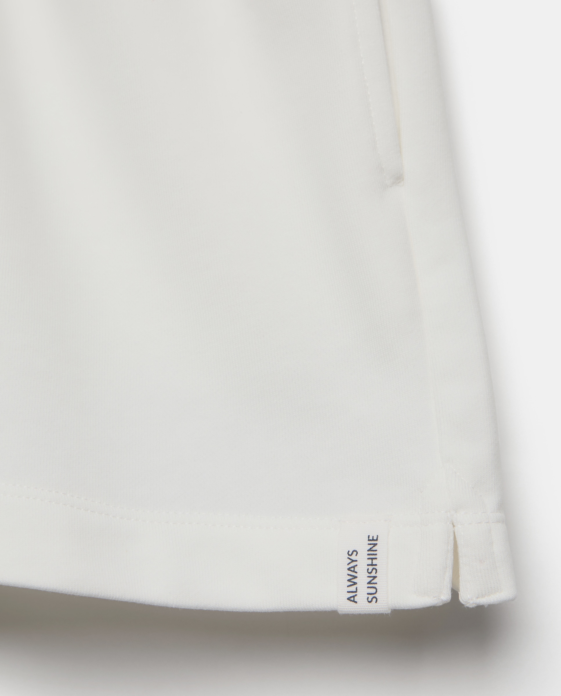Pantalones cortos de mujer de felpa Blanco-5