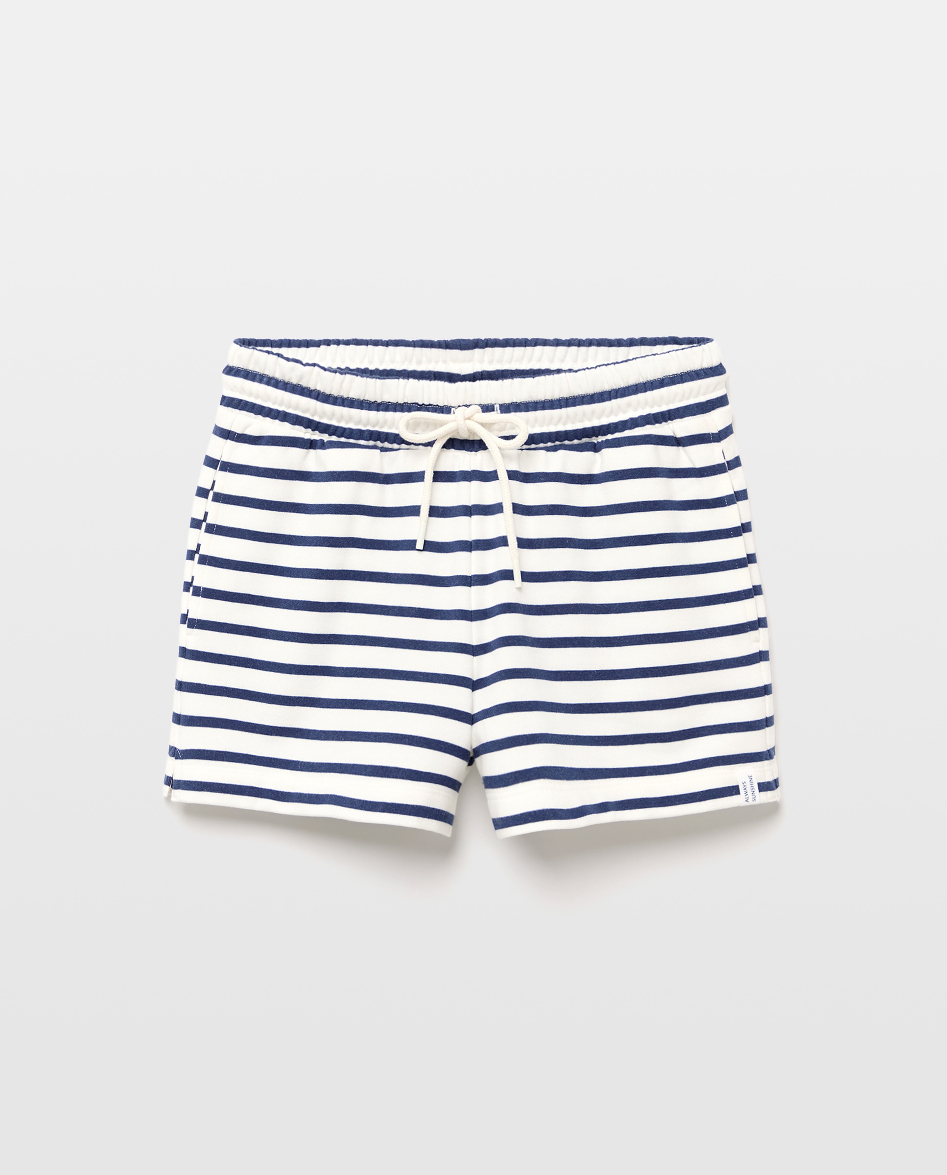 Pantalones cortos de mujer de felpa Azul-4
