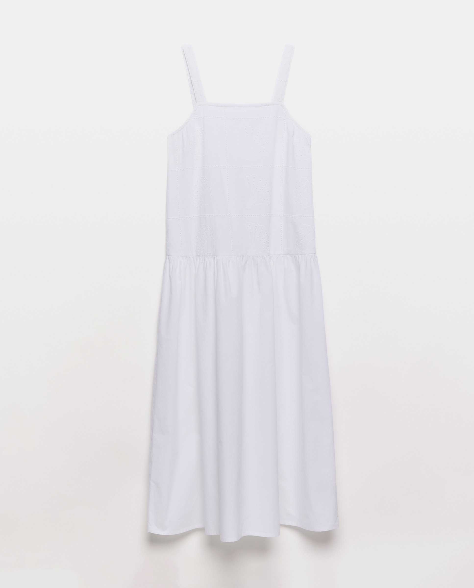 Vestido de mujer bordado Blanco-4