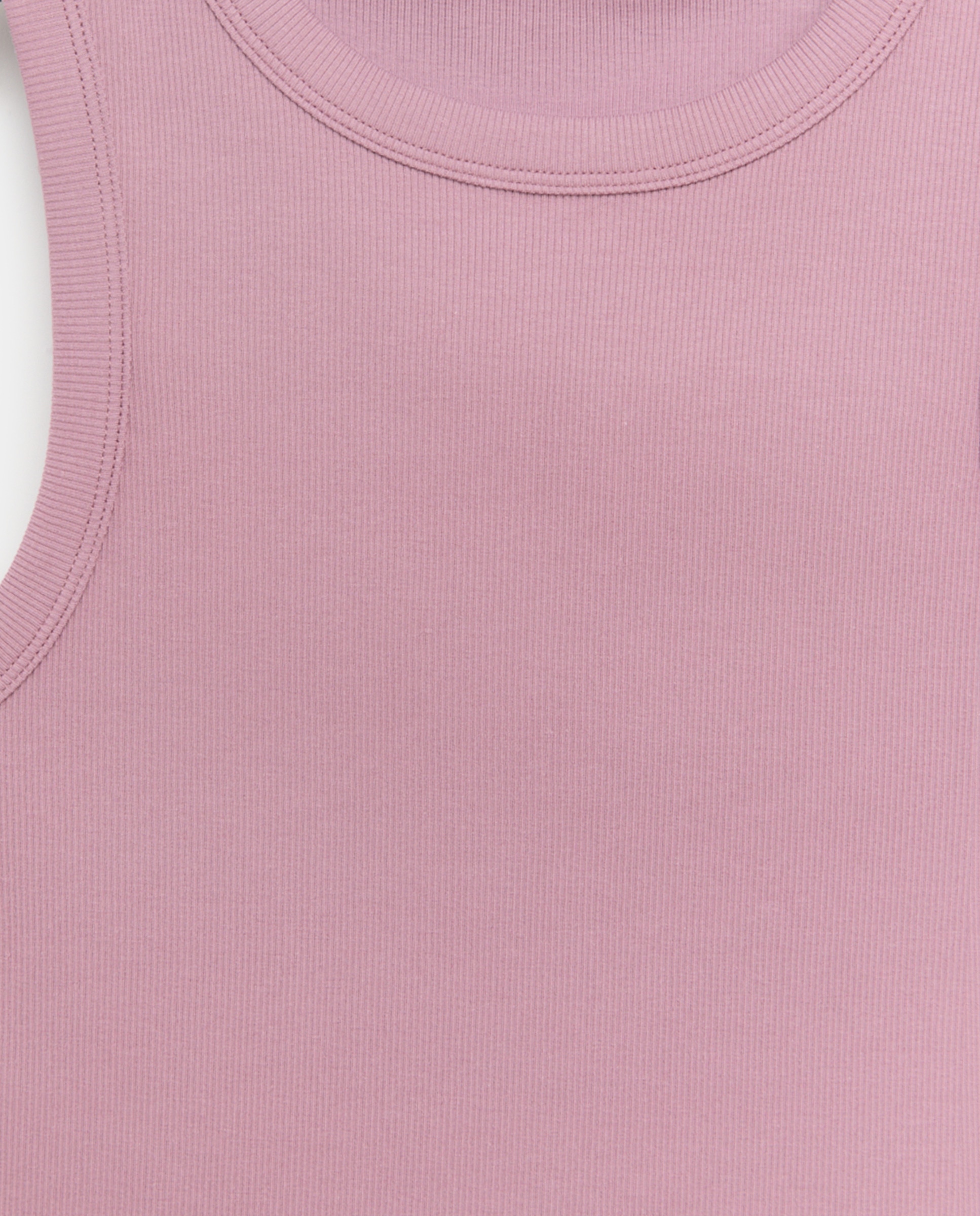 Camiseta halter de mujer de tirantes y canalé Morado-5