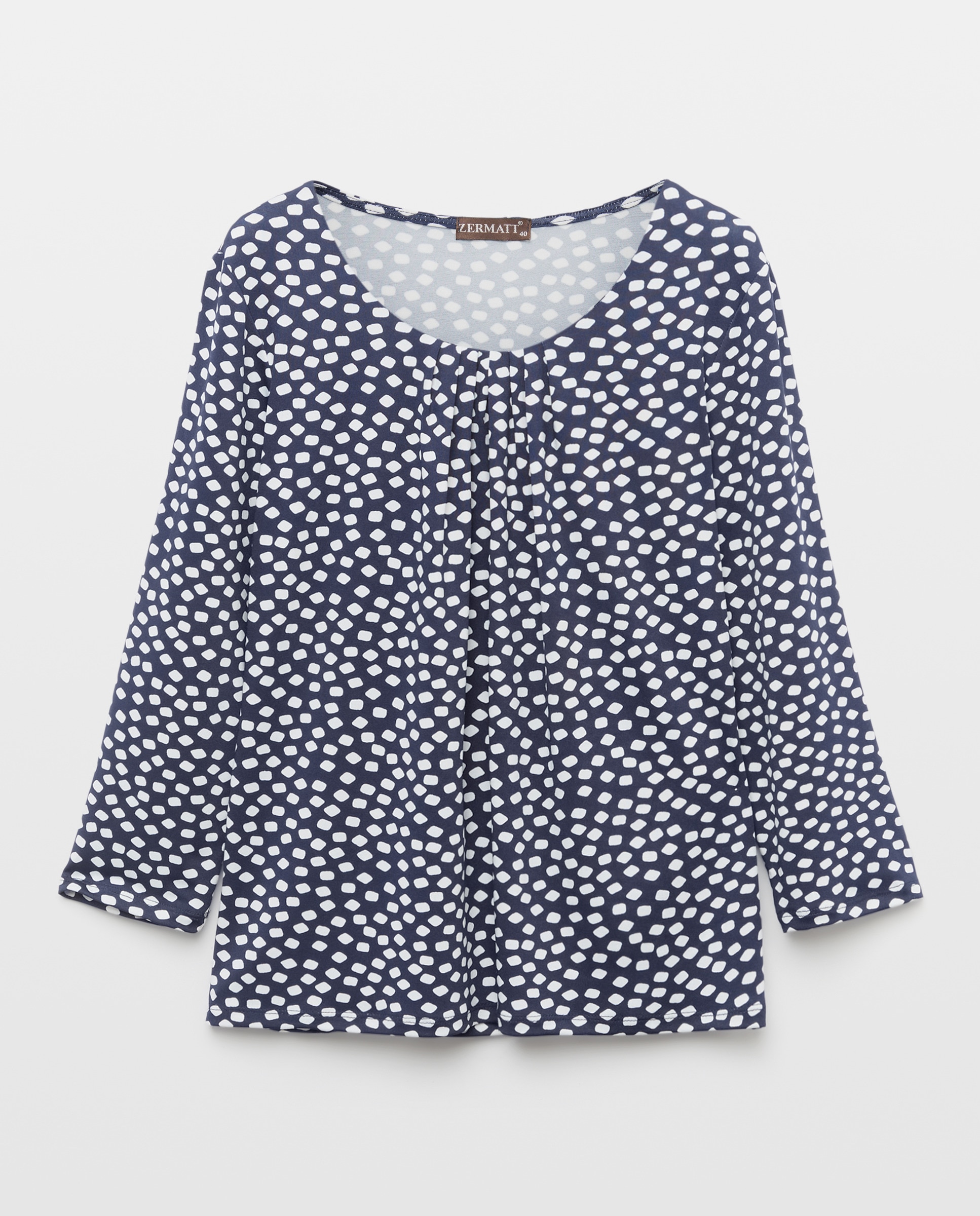 T-shirt estampada com manga 3/4 Preto-4