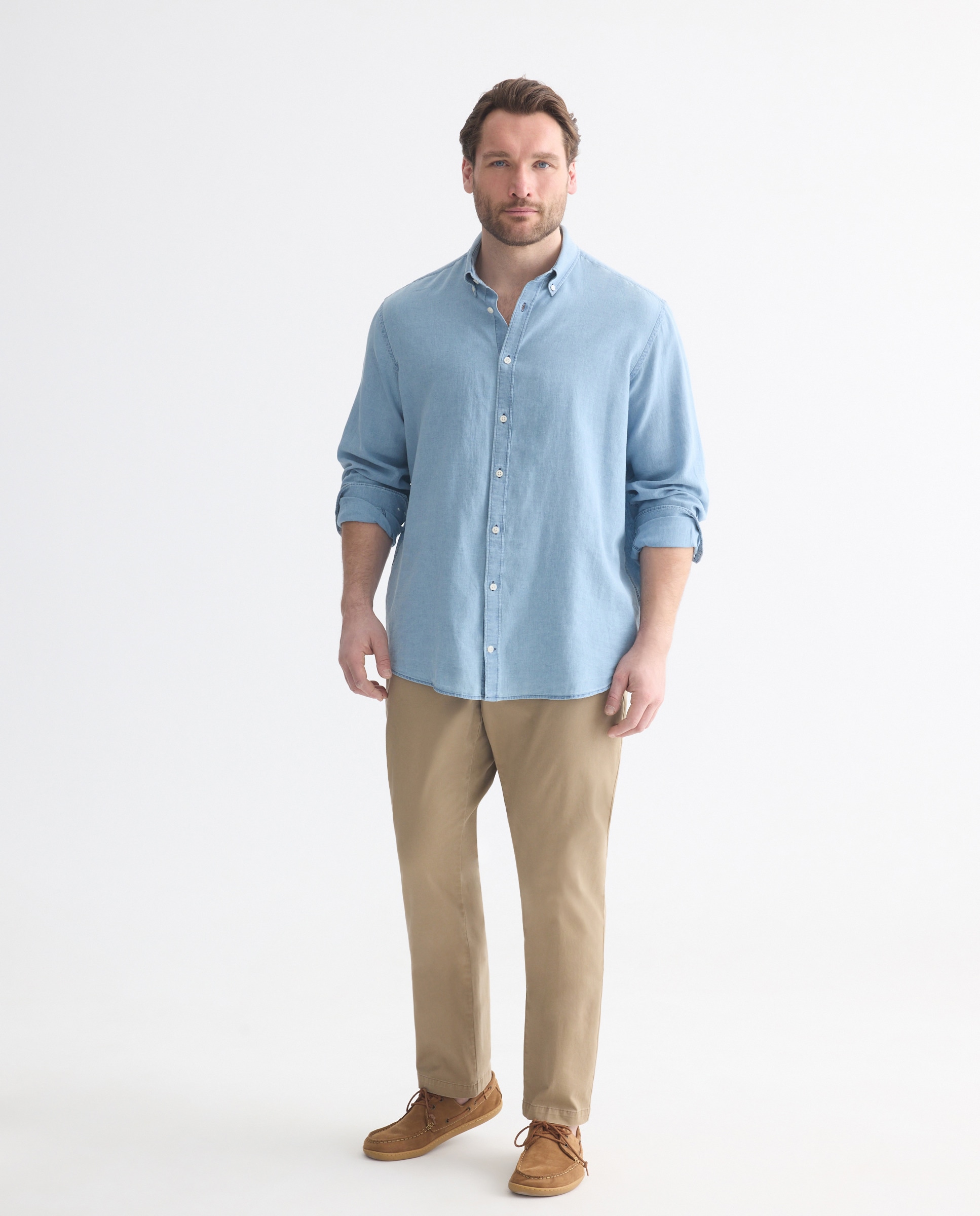 Calças Desportivas Básicas Slim Camel-1