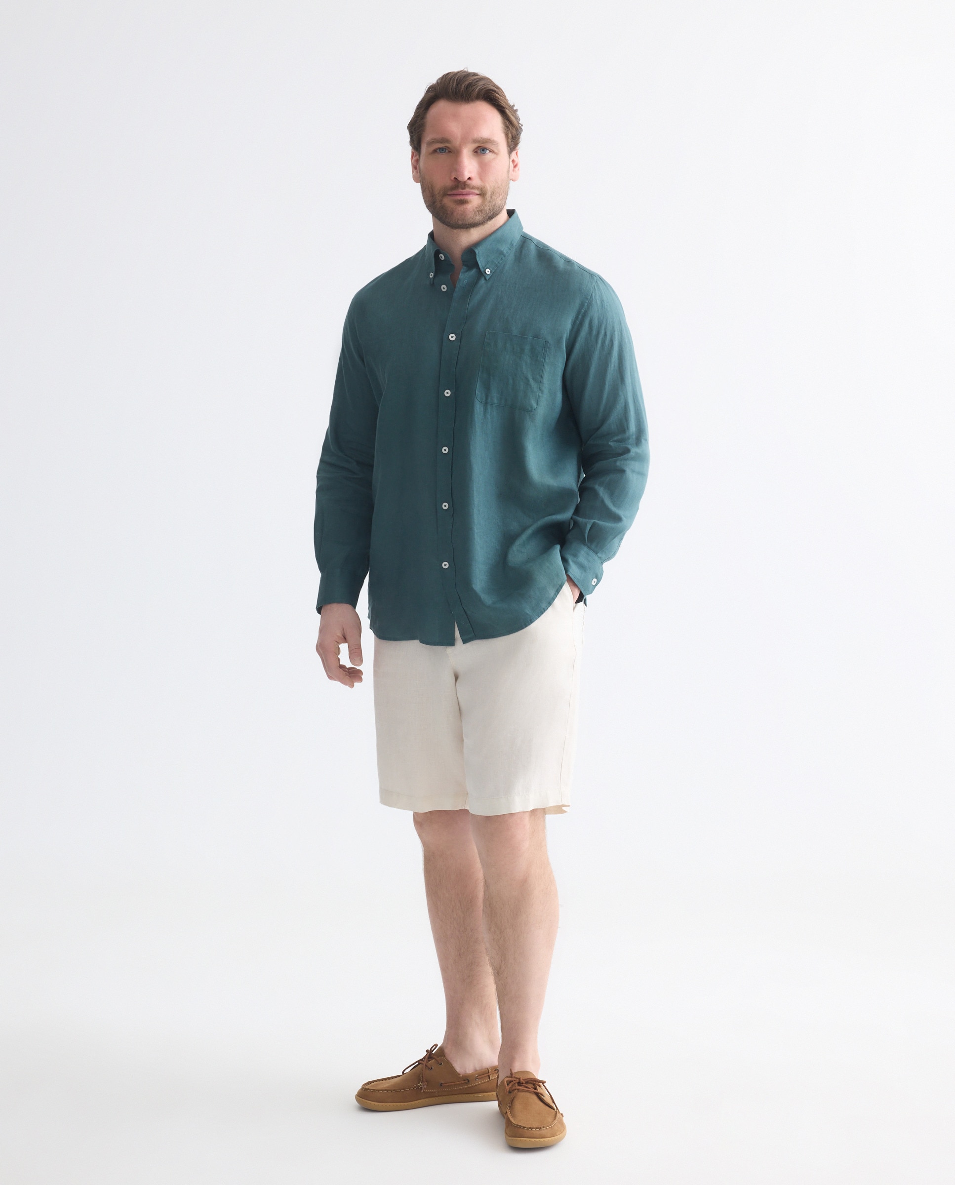 Imagem 0 de Bermudas Desportivas de Linho Regular