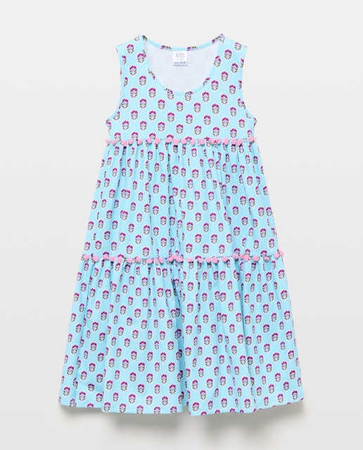 Imagem 0 de Vestido com Folhos e Estampado Floral