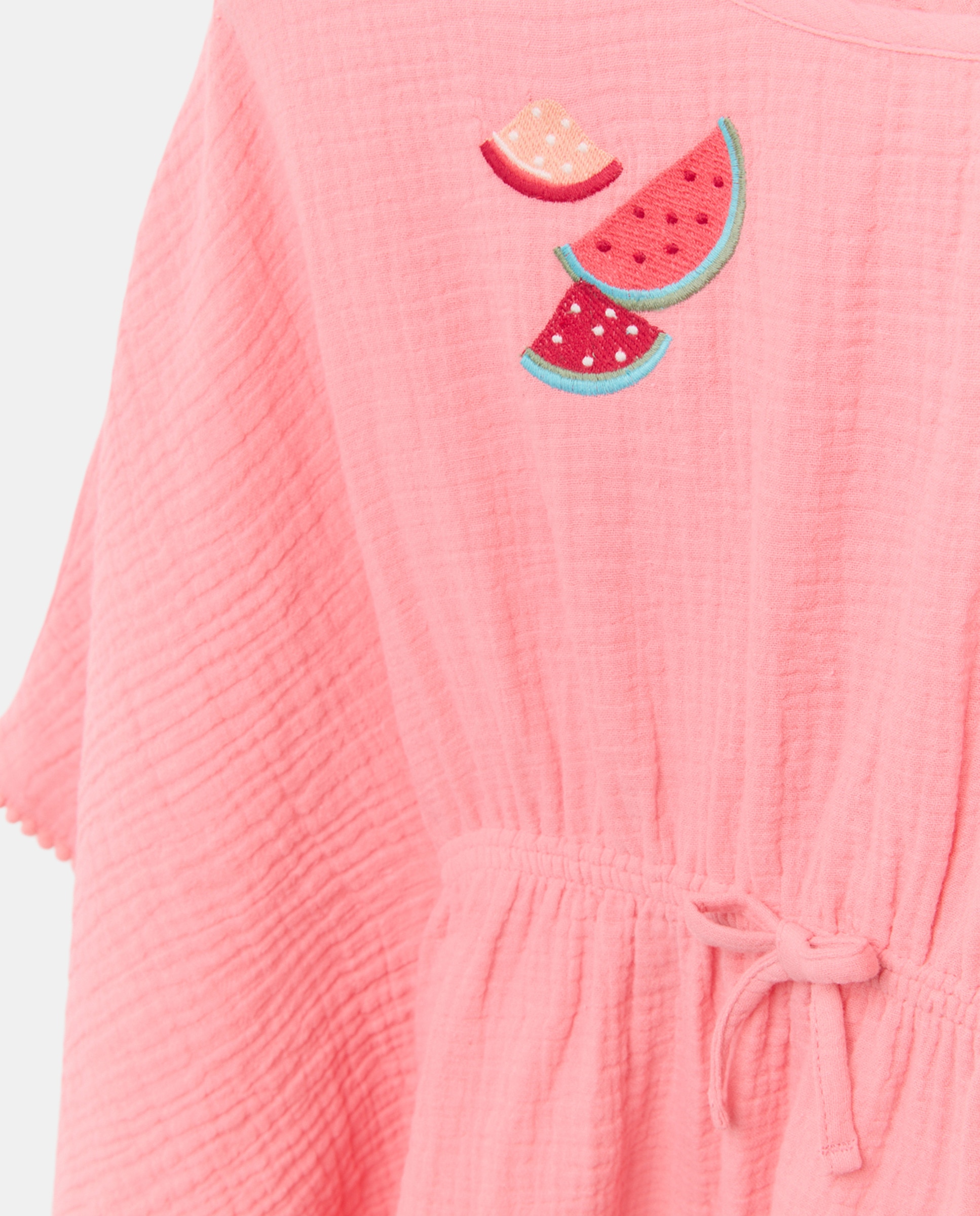 Vestido Kaftan com Melancias Kids El Corte Inglés Branco-5
