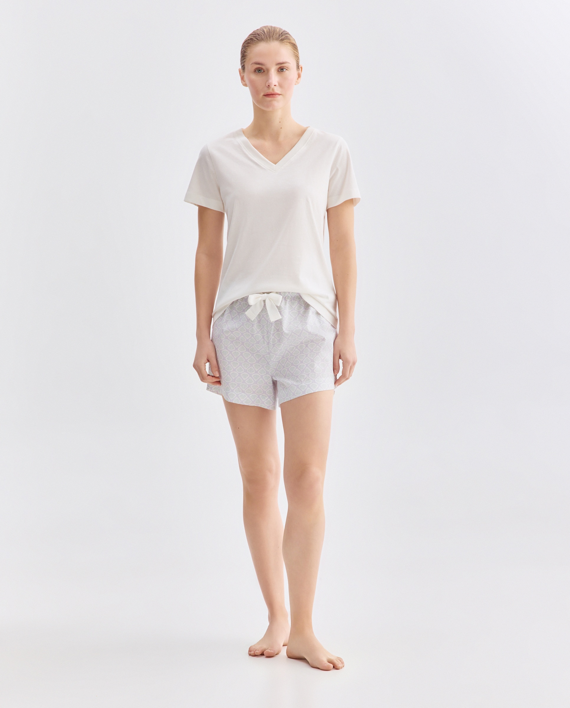 Imagen 0 de Pijama mujer corto algodón estampado