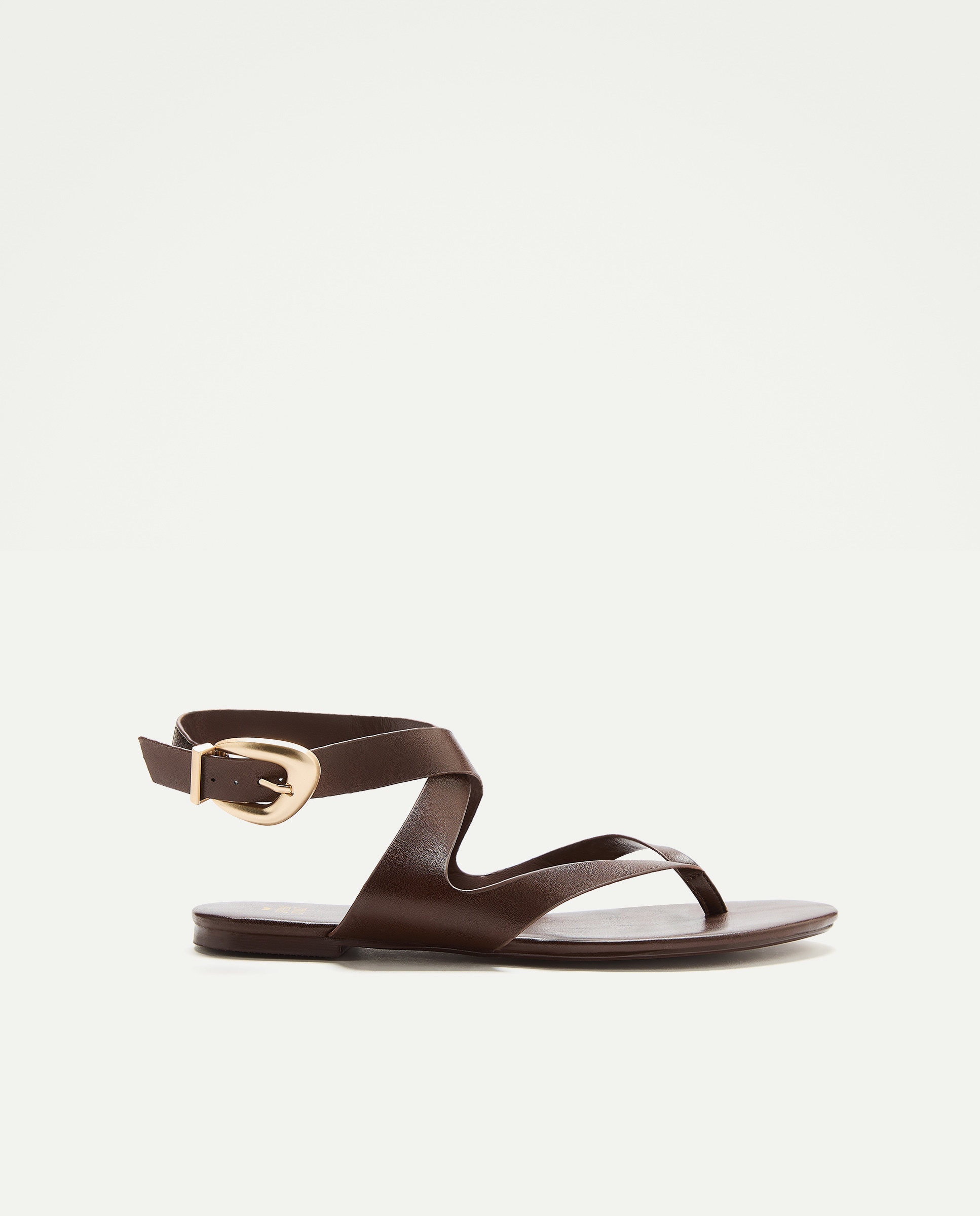 Imagem 0 de Sandálias Rasas com Tiras - Castanho