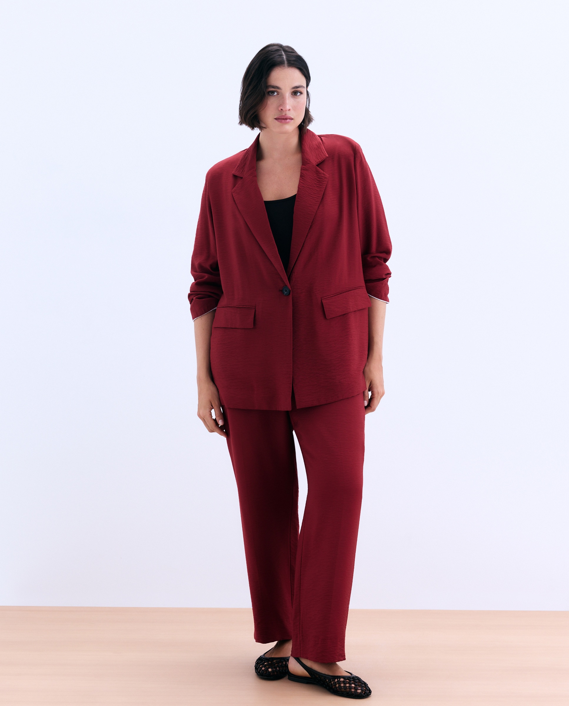 Imagem 0 de Calças de Fato Fluídas