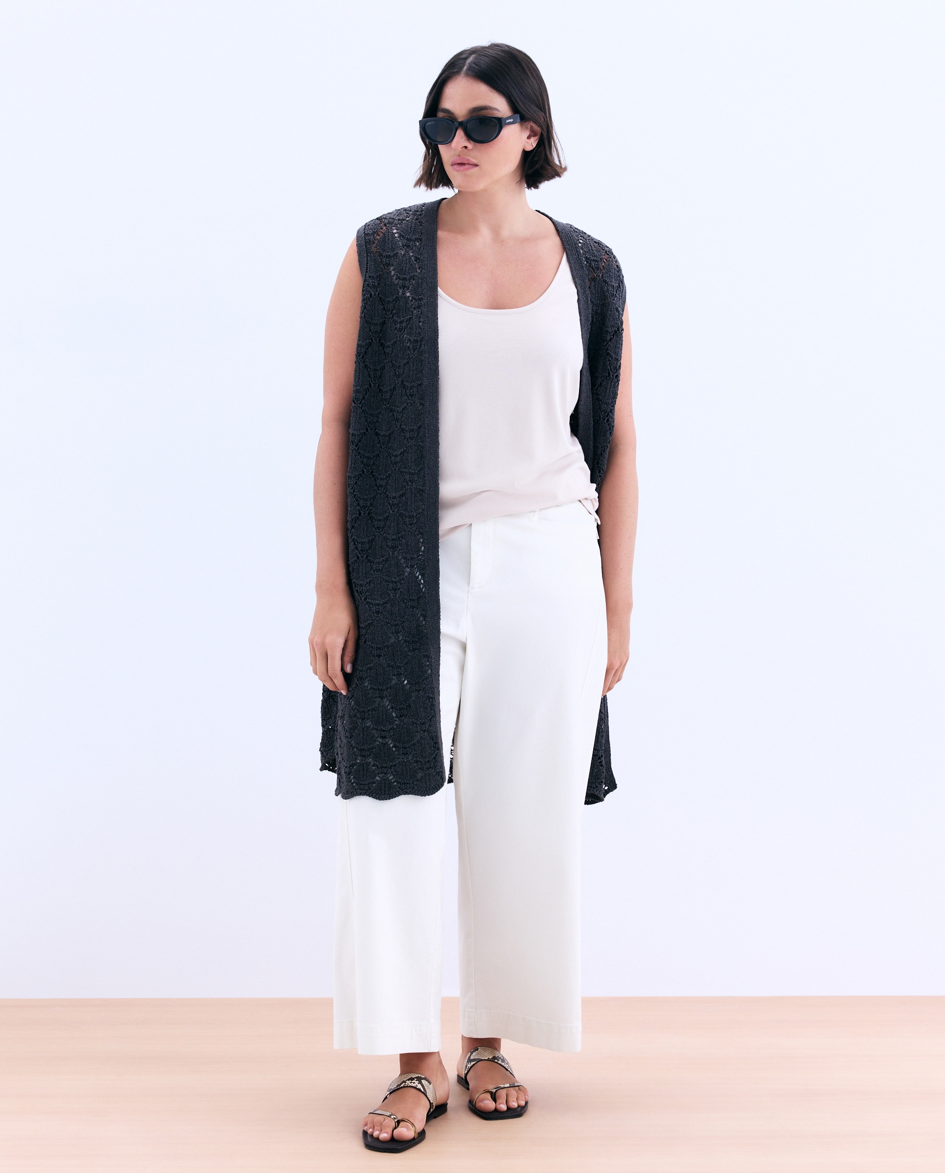 Imagem 0 de Calças Largas de Algodão