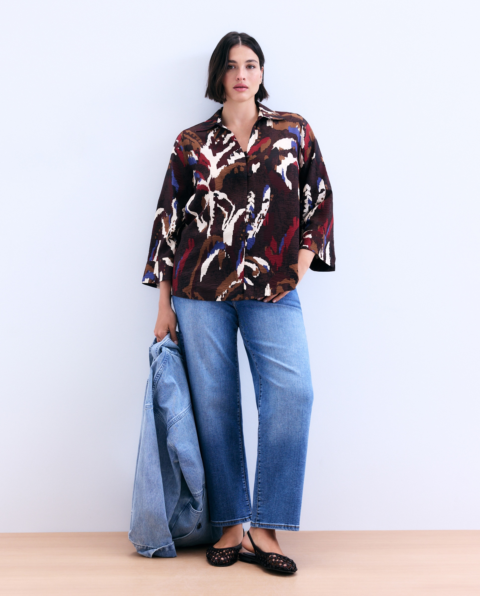 Imagem 0 de Blusa com Manga Comprida e Estampada