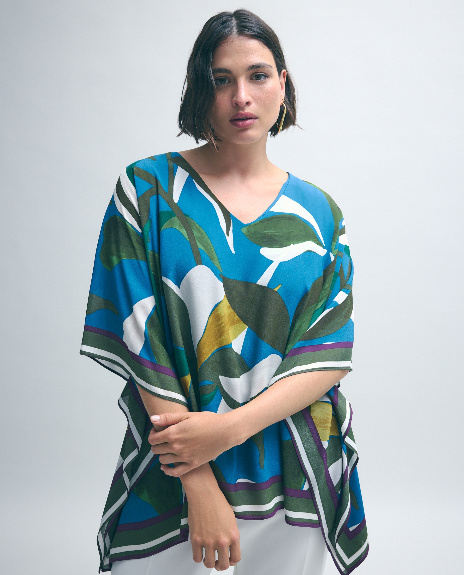 Imagem 0 de Blusa de Lenço com Estampado FLoral