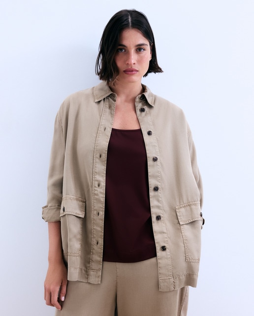 Imagem 0 de Casaco Safari em Lyocell