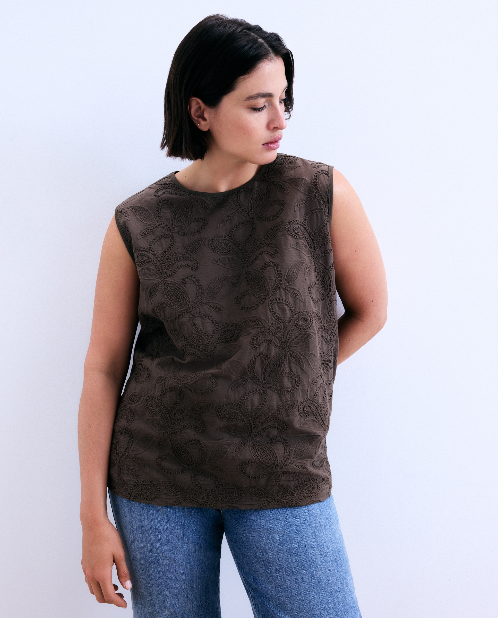 Imagem 0 de T-shirt Lisa sem Mangas