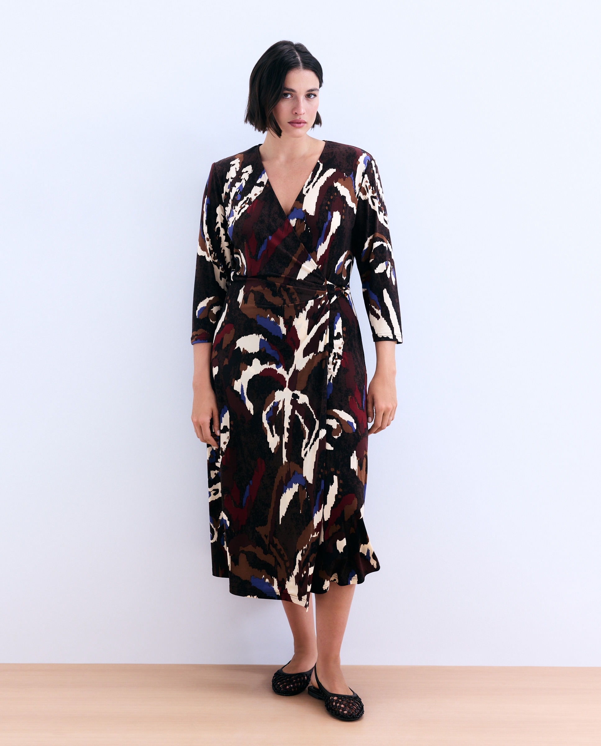 Vestido Midi ITY com Estampado de Fantasia Vermelho-2
