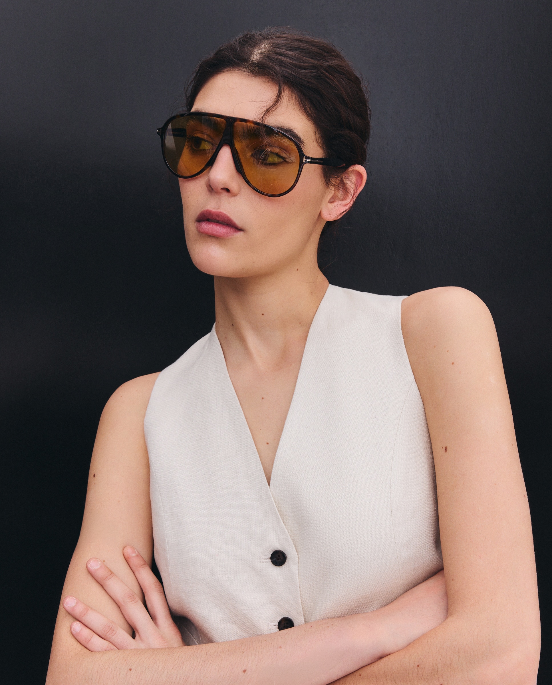 Colete de Linho 120 Cru-2