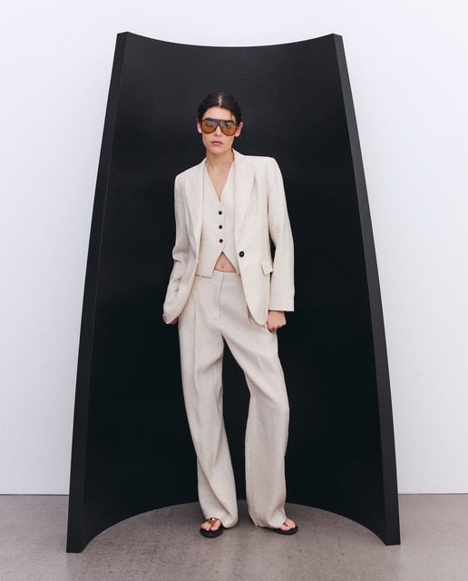 Imagem 0 de Calças de Linho de Mulher