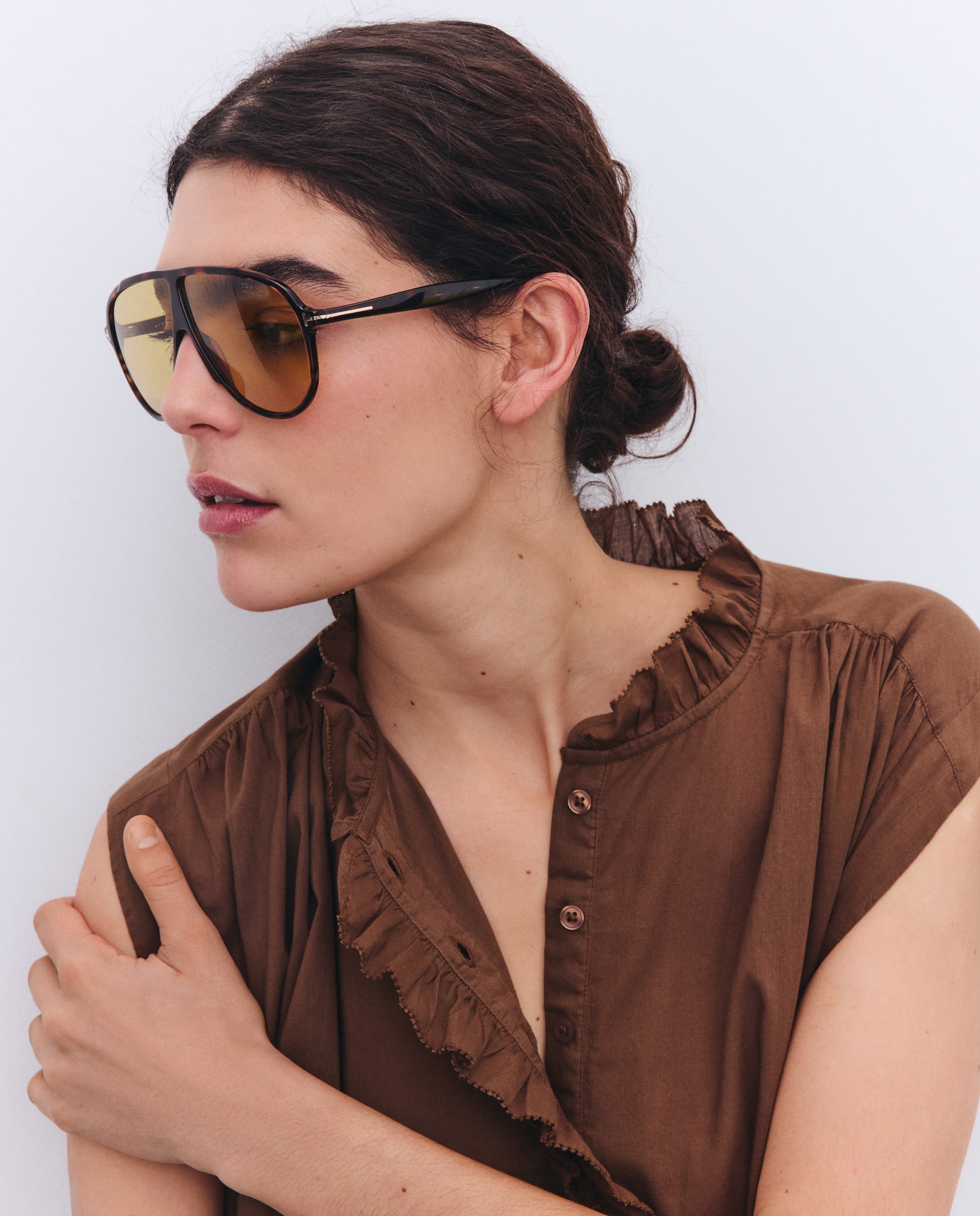 Imagem 0 de Blusa sem Mangas com Folho na Gola e Carcela