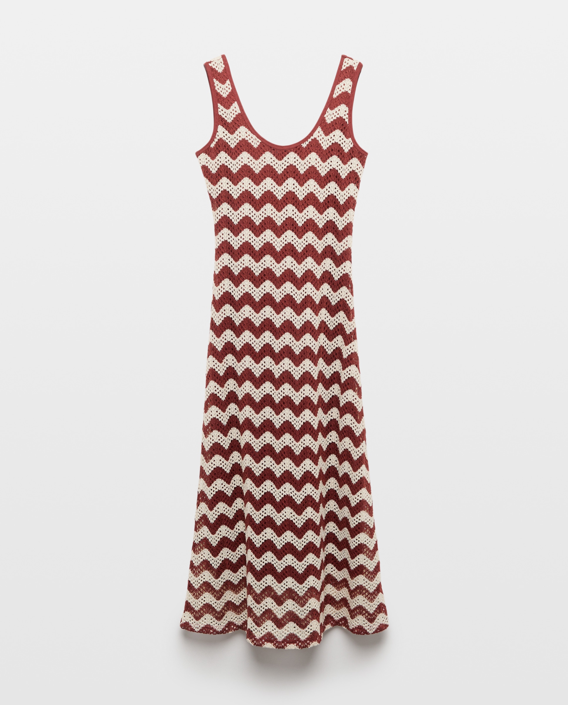 Vestido Midi de Alças Vermelho-4