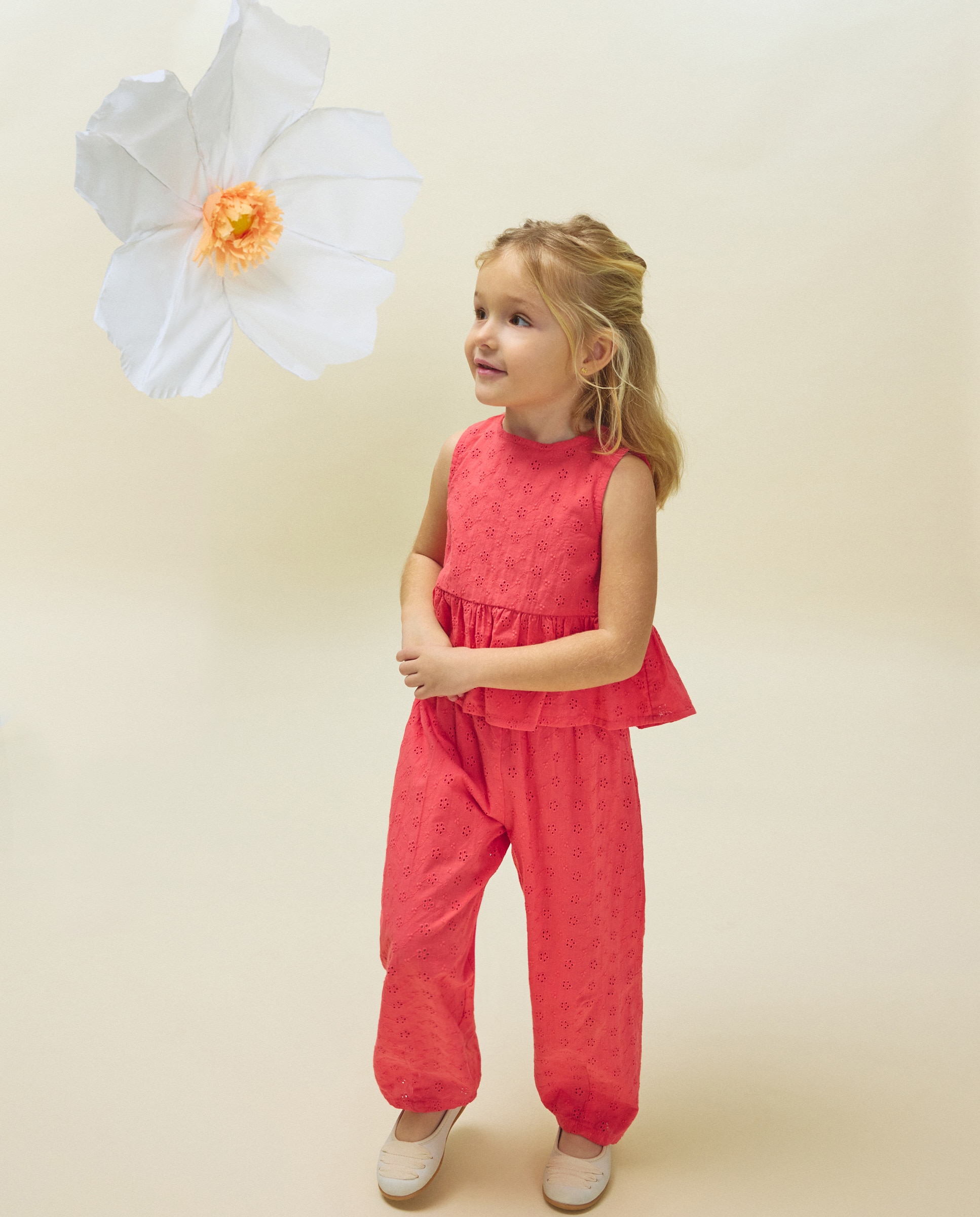 Conjunto Shiffly Comprido e T-shirt sem Mangas Kids El Corte Inglés 230 Rosa Escuro-2