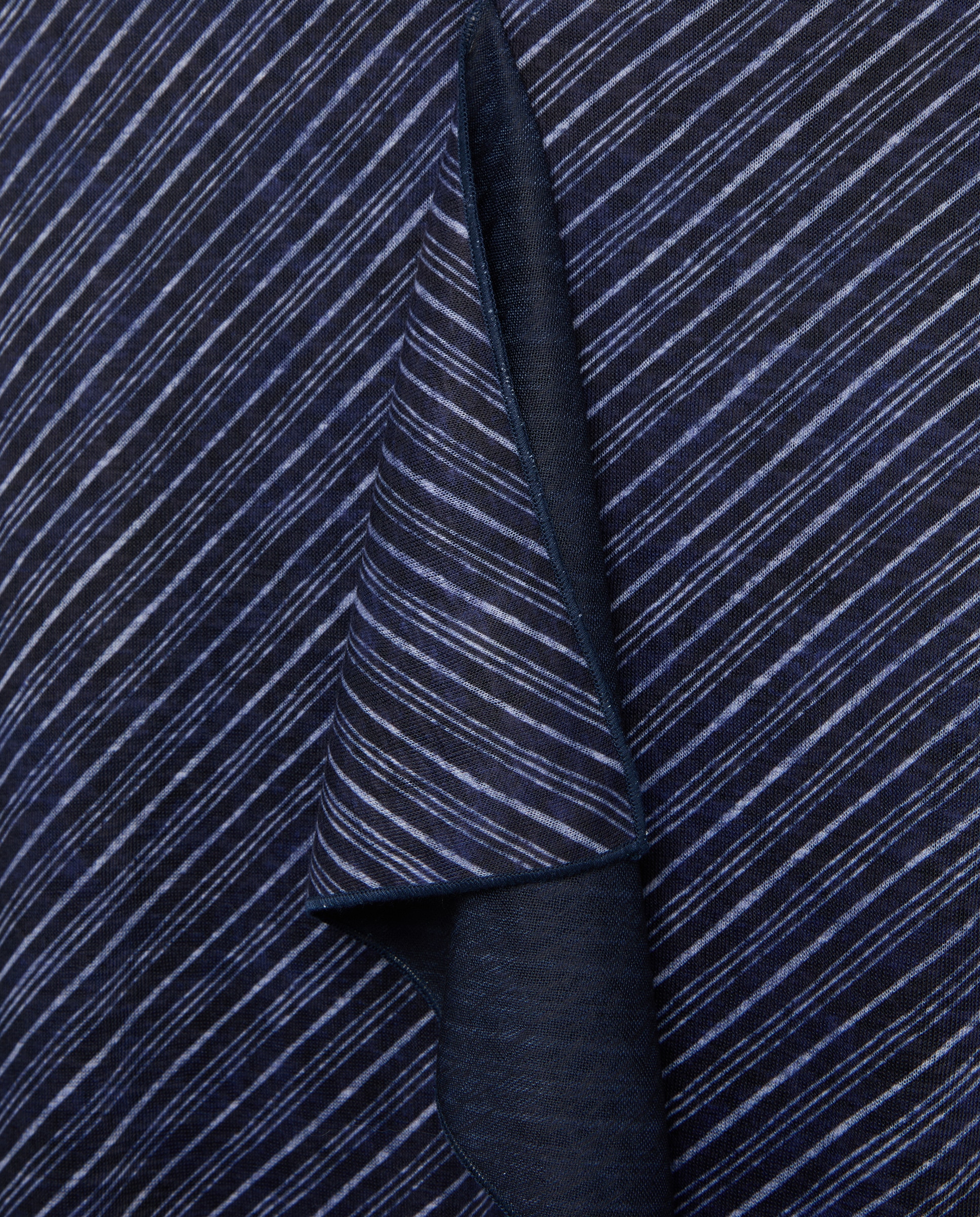 Vestido sem Mangas e com Folho Central Azul-5