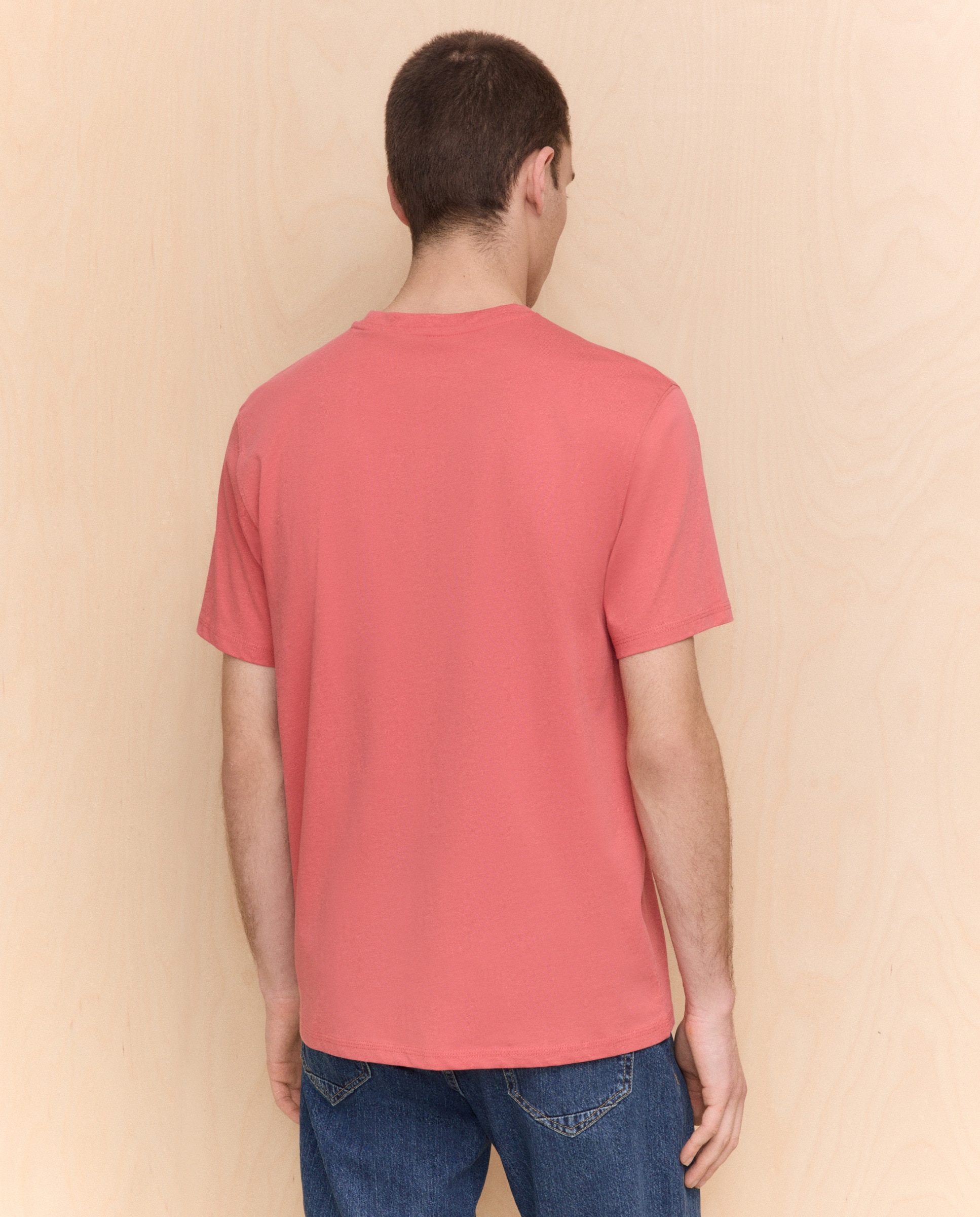 T-shirt com manga curta 630 Coral-4