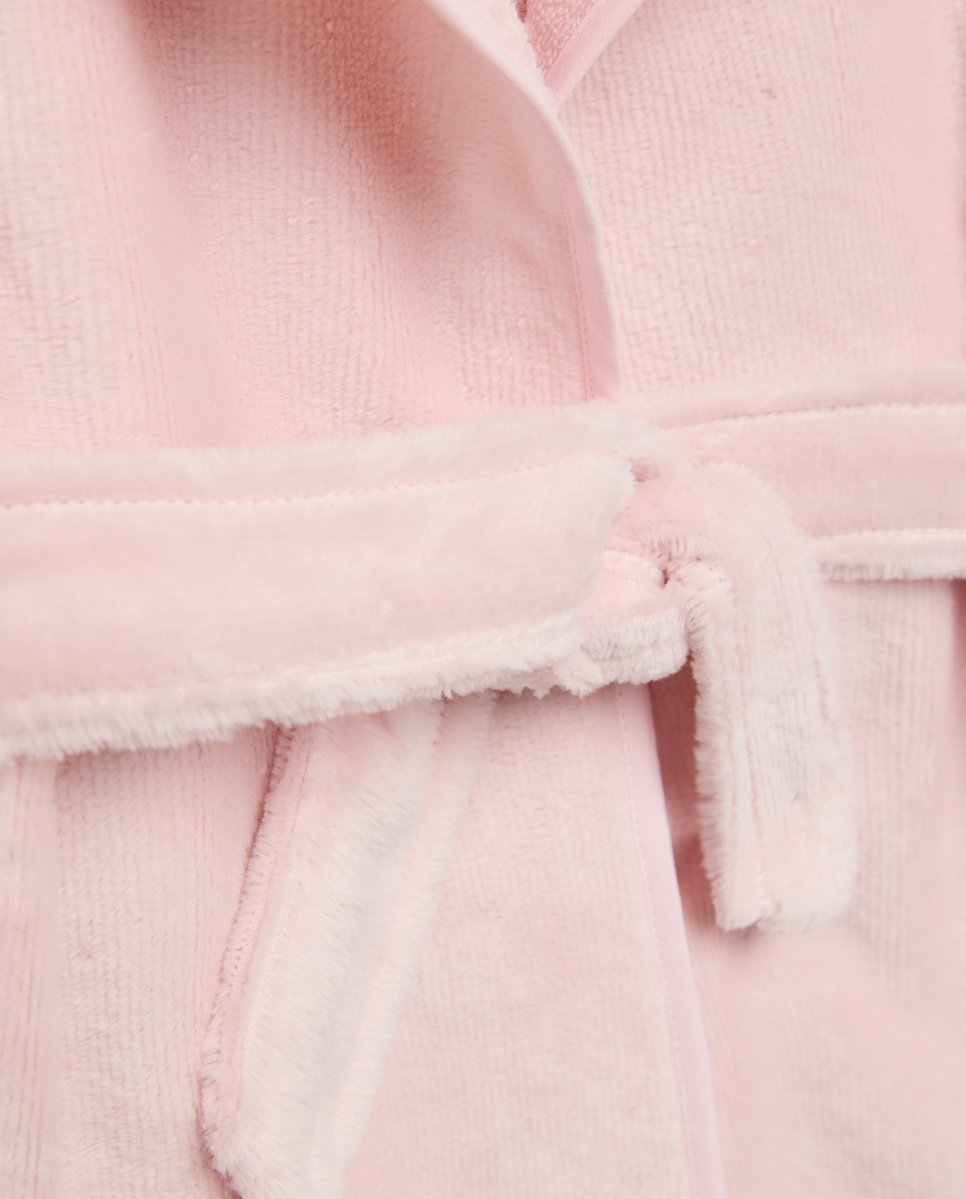 Roupão de Banho de Bebé com Capuz com Orelhas Cotton Juice 200 Rosa-3