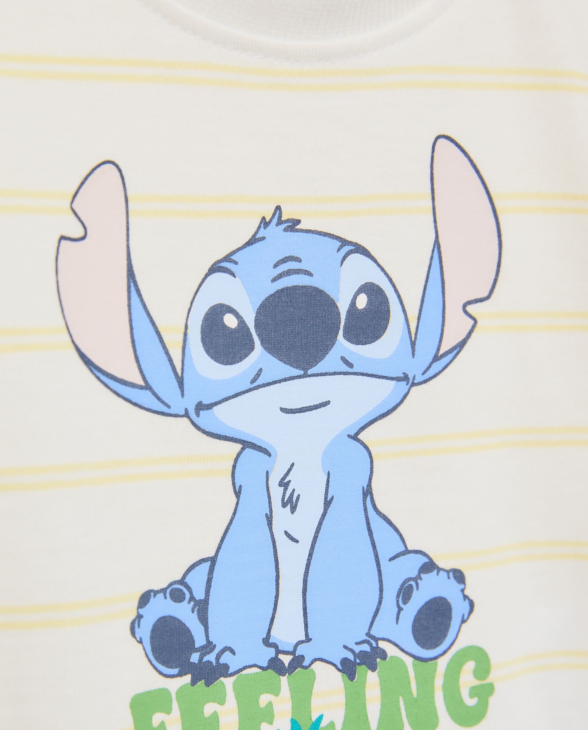 Conjunto de 2 Peças de Bebé com Manga Curta e Estampado Stitch 400 Azul-3